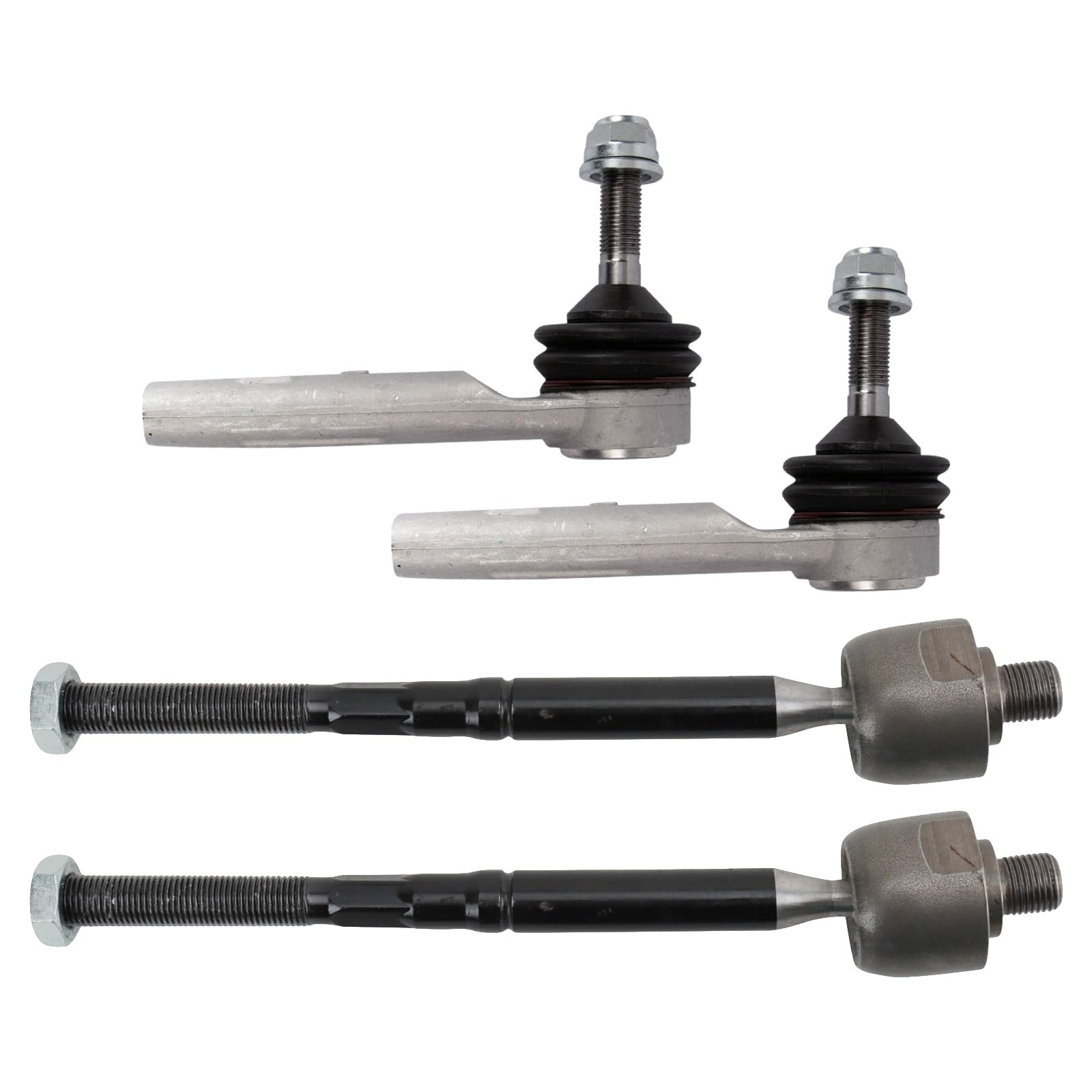 Trq Front Inner And Outer Tie Rod Set Compatible With 2017-2022 Tesla 3 2020-2022 Y