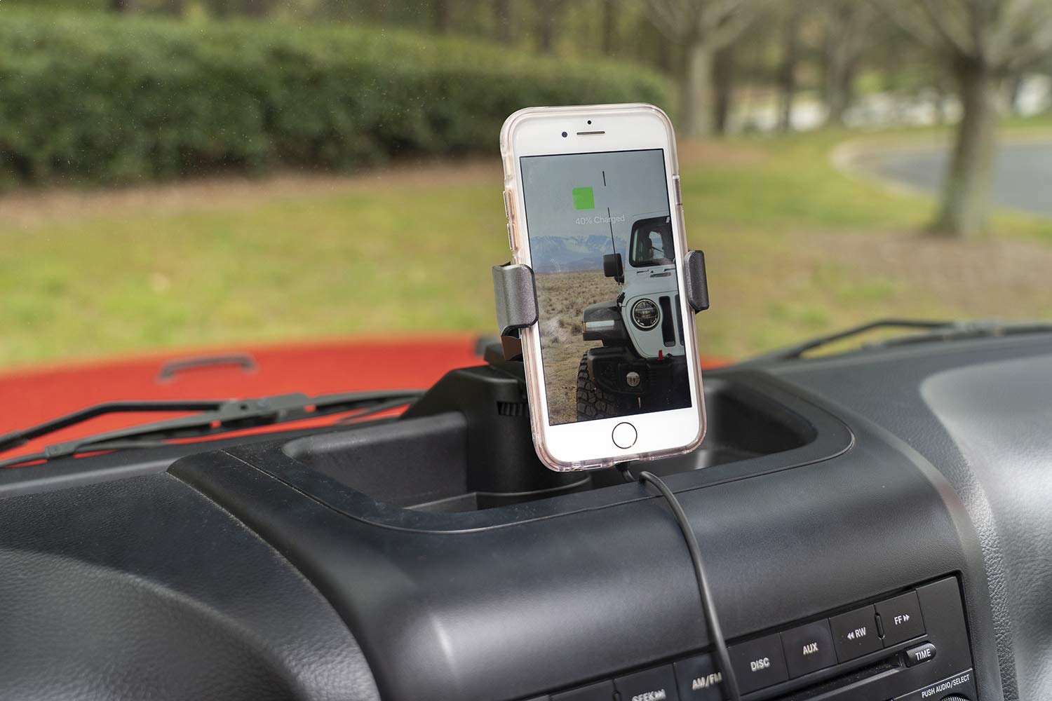 Rugged Ridge | Dash Multi-Mount Charging Phone Kit | 13551.34 | Fits 2011-2018 Jeep Wrangler Jk