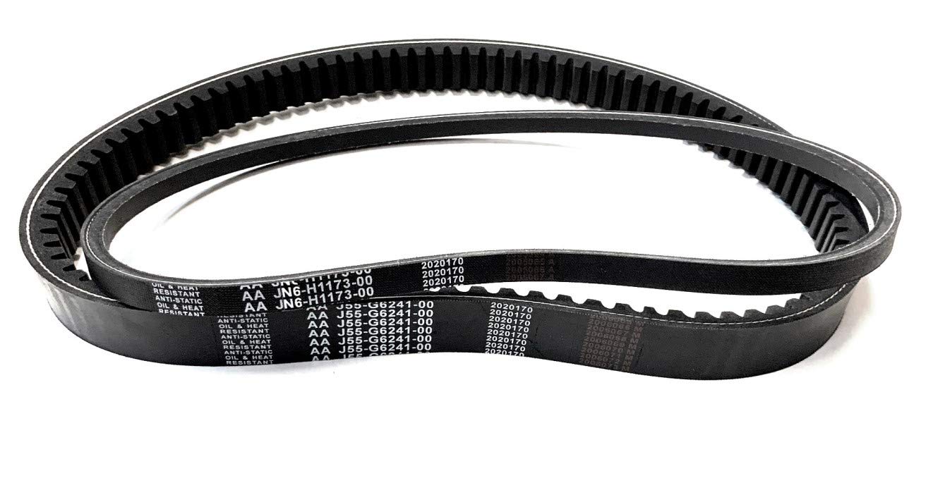Drive and Starter Generator Belt Set for Use On Yamaha G16-G22 & Drive 2012.5 & Newer Golf Cart J55-G6241-00-00, JN6-H1173-00