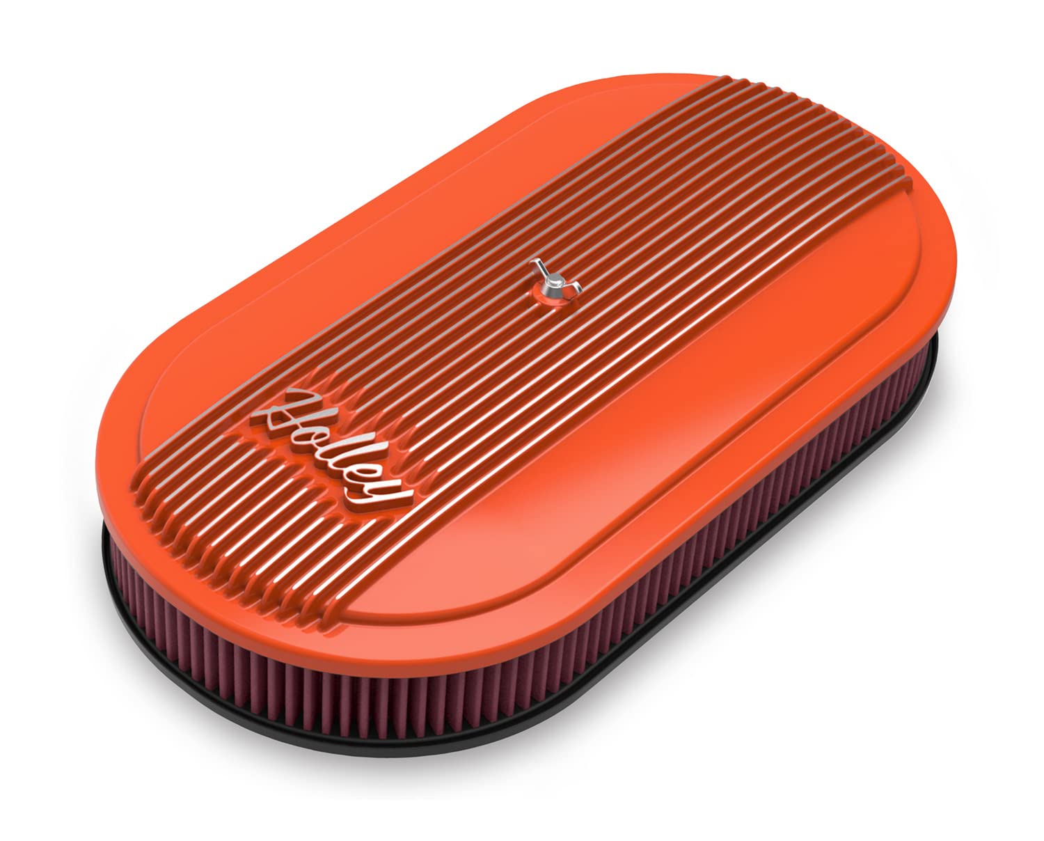 Holley 120-403: Oval Air Cleaner, Finned