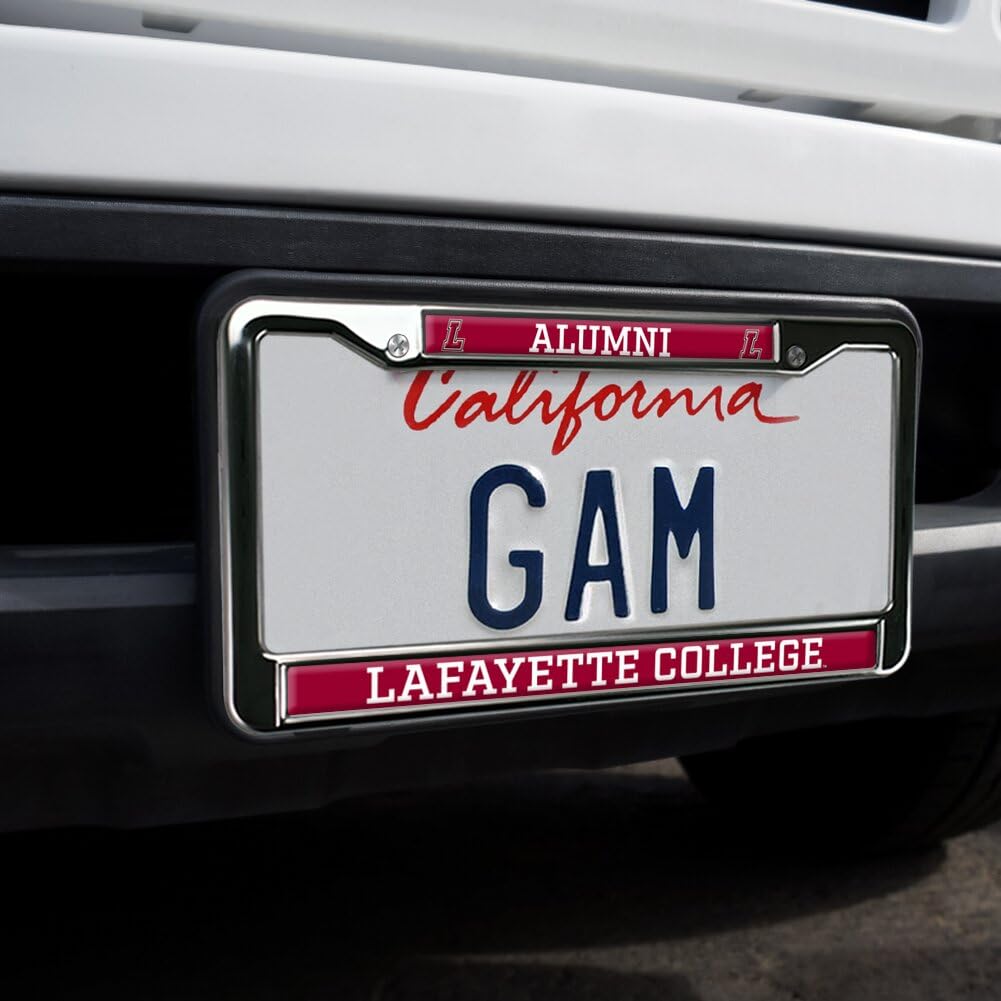 Lafayette College Alumni Full Size Standard License Plate Metal Frame