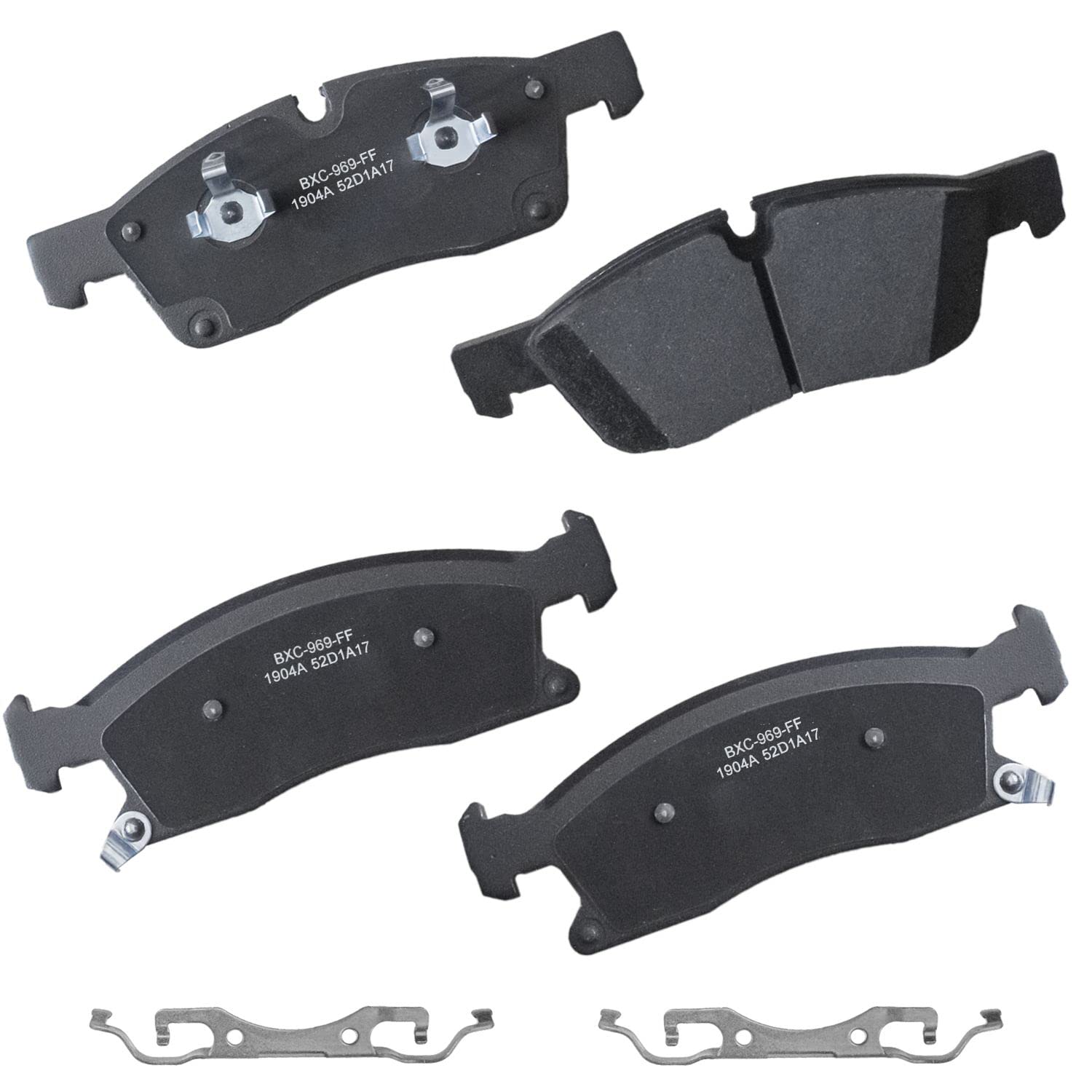 Bendix Premium Sbc1904A Ceramic Front Brake Pads For Dodge Durango 2021-2017, Jeep Grand Cherokee 2013, Grand Cherokee 2022-2017
