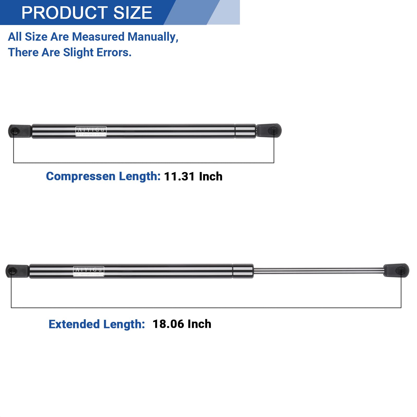 AiYiGu Rear Window Glass Shocks Struts Liftgate Charged Supports Gas Springs 4185 Compatible with Chevrolet Suburban Tahoe GMC Y