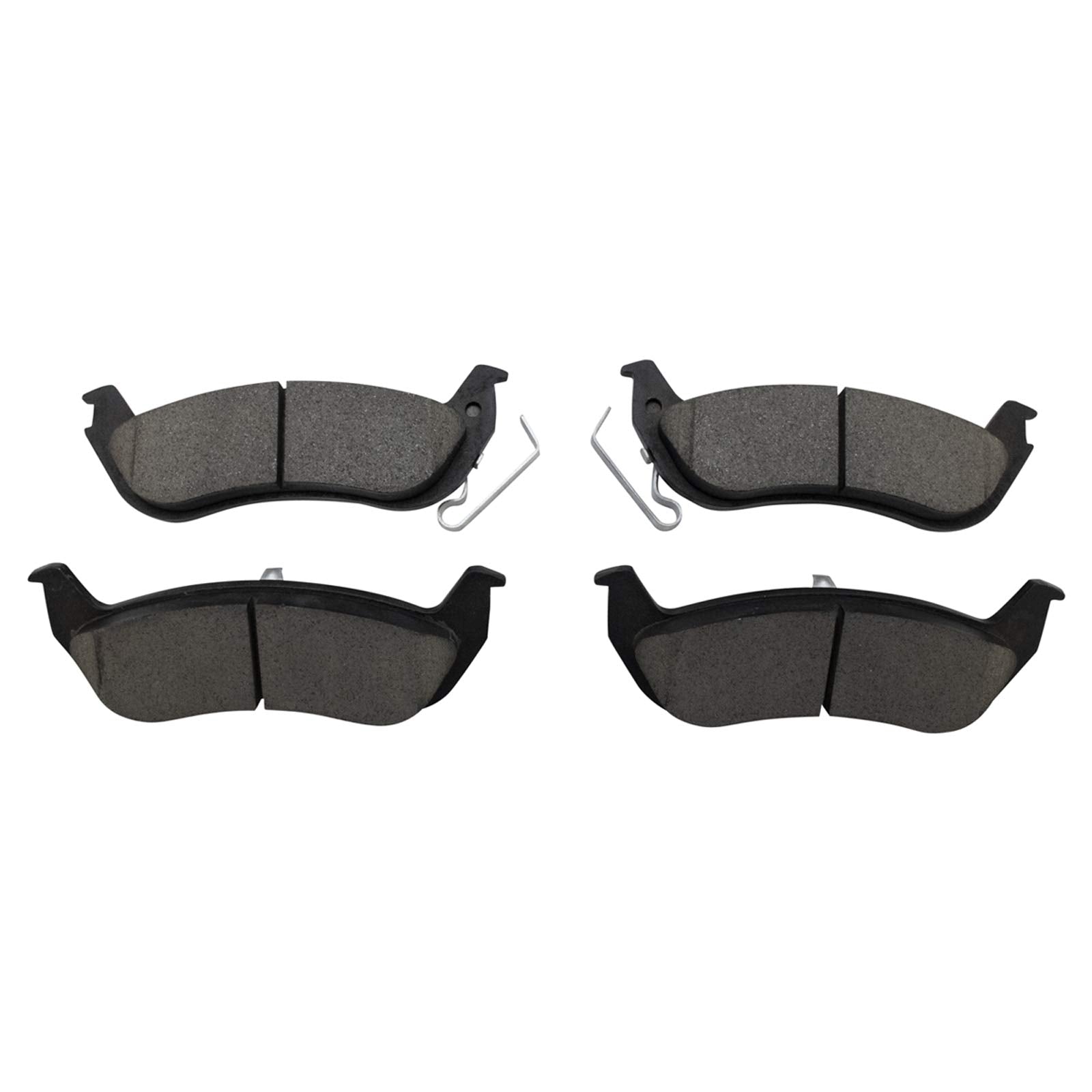 TRQ Rear Brake Pads Ceramic Compatible with 2003-2011 Ford Crown Victoria 2010-2011 Ranger Lincoln Town Car Mercury Grand Marqui