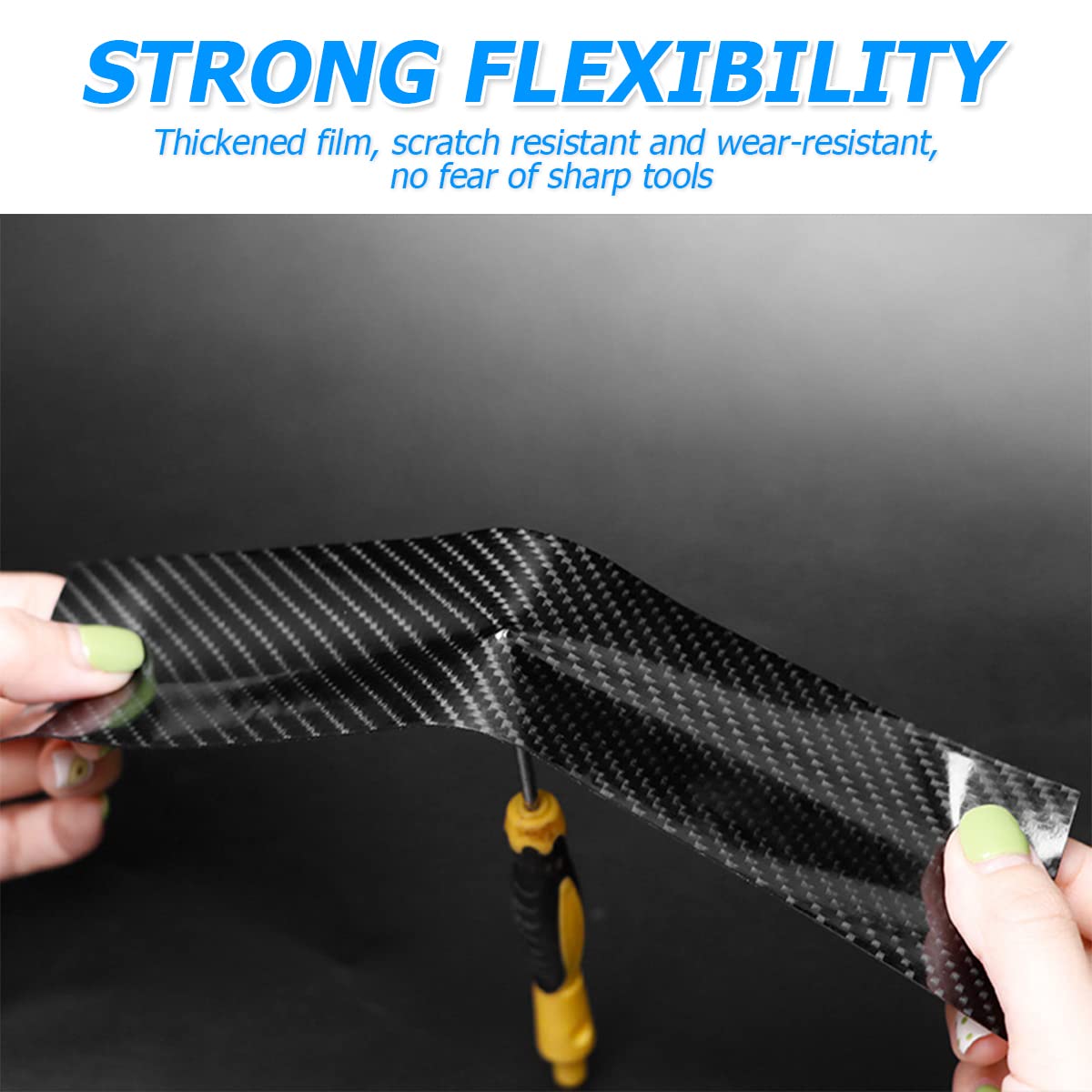 Car Door Edge Entry Guards, 5D Carbon Fiber Anti-Collision Waterproof Protector Tape, Scratch Cover Strip Sticker For Car Door S