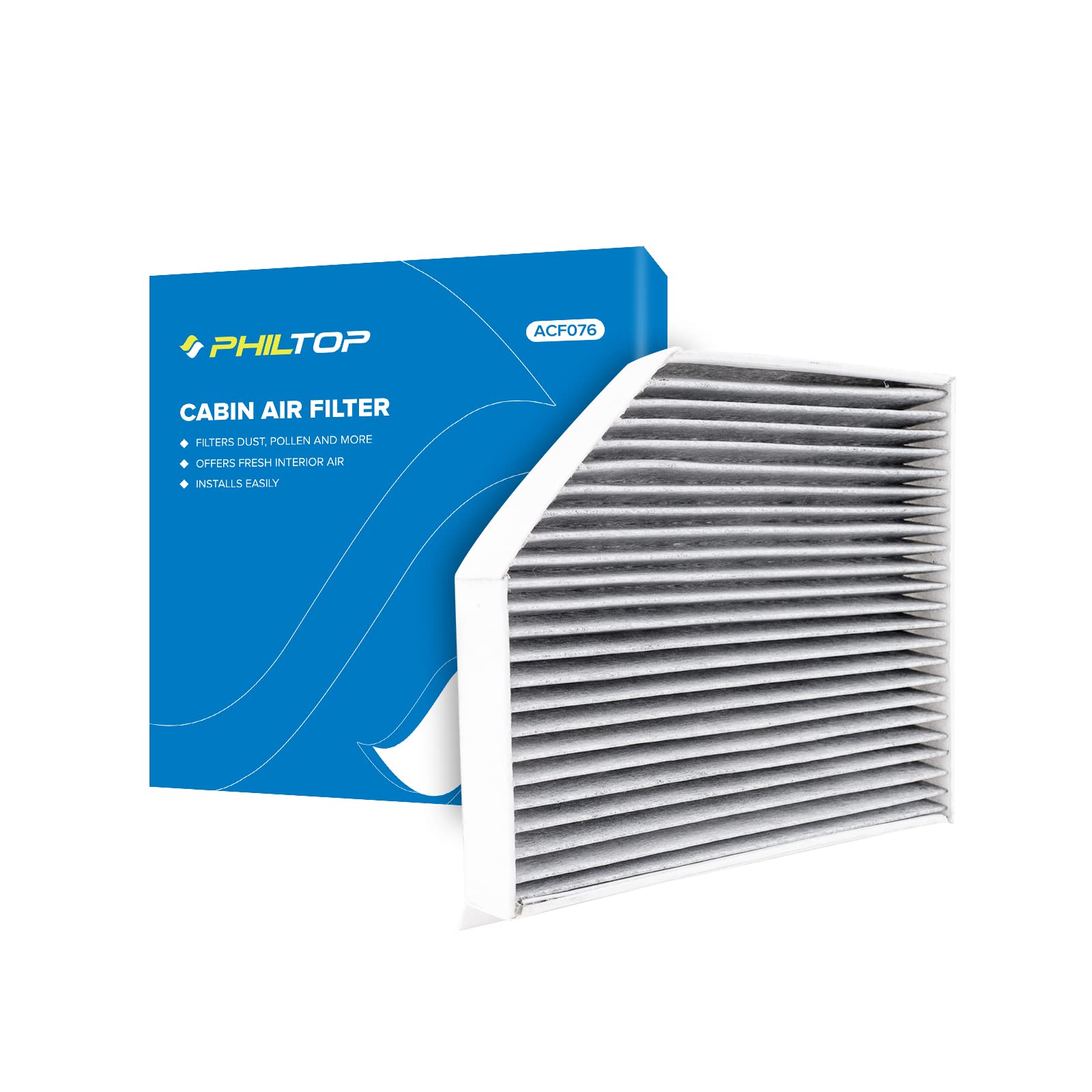Philtop Cabin Air Filter, Acf076 (Cf11179) Replace For A4, A4 Quattro, A5. A5 Quattro, Q5, Rs5, S4, S5, S5 Sportback, Sq5, Ma-Ca