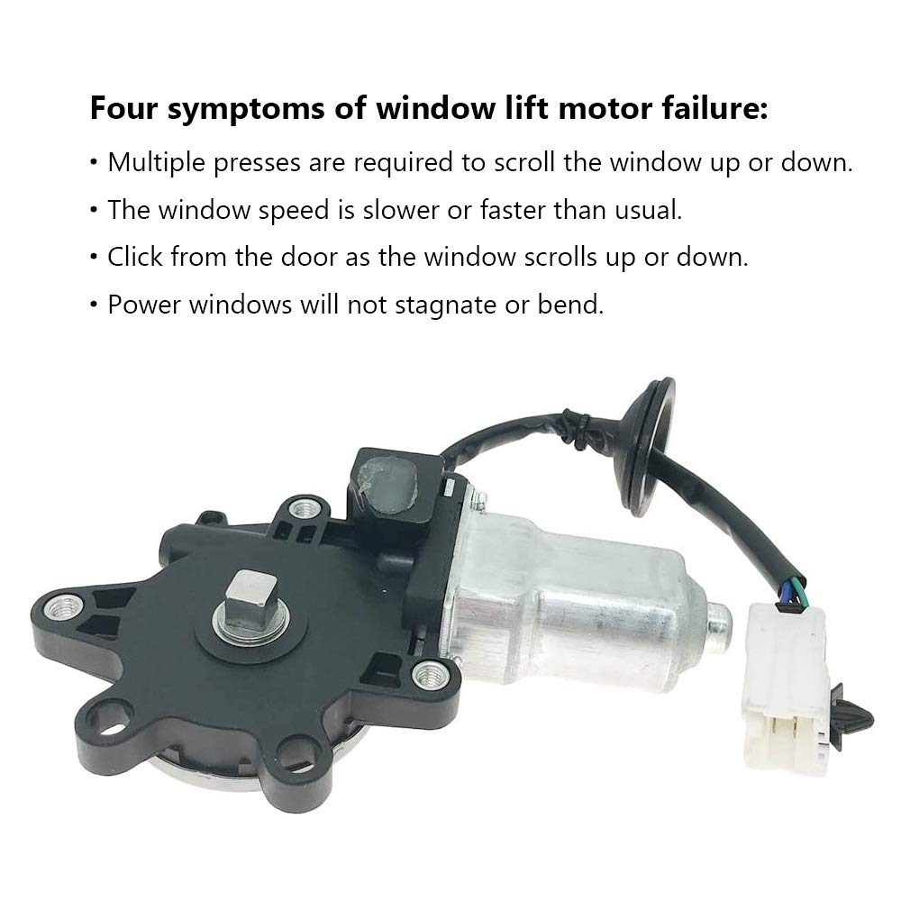 Window Lift Motor Front Left Driver Side for 2003-2009 Nissan 350Z 2003-2007 Infiniti G35 2 Door Coupe Model Replace 80731-CD00A