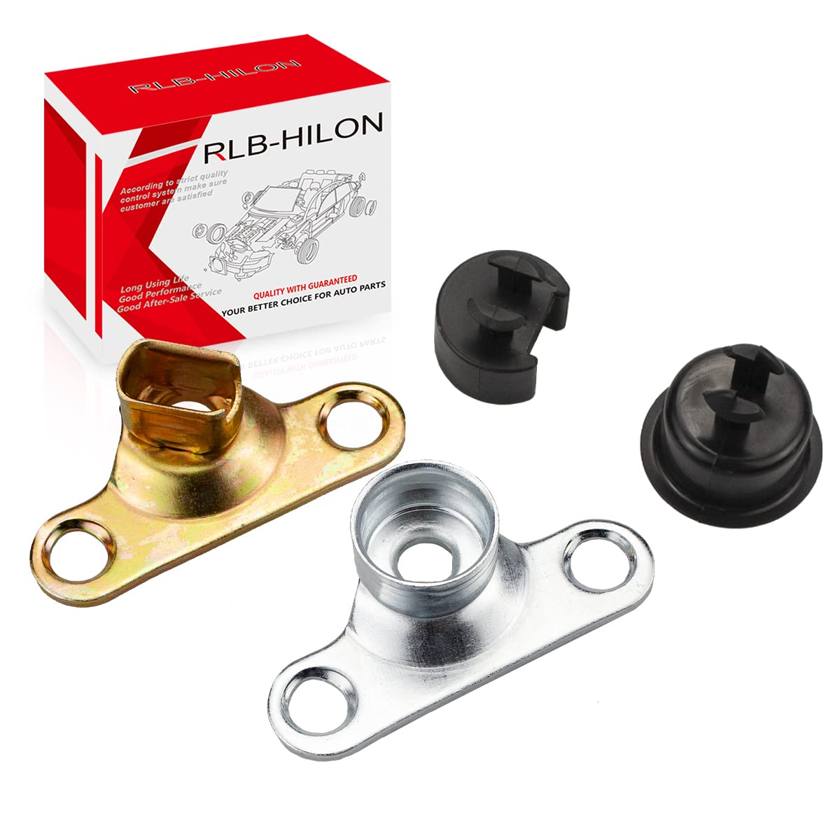 RLB-HILON Tailgate Hinge Body Mounted with Bushings Compatible with Ford F150 F250 F350 F450 Ranger E7TZ99430B38A E7TZ99430B39A