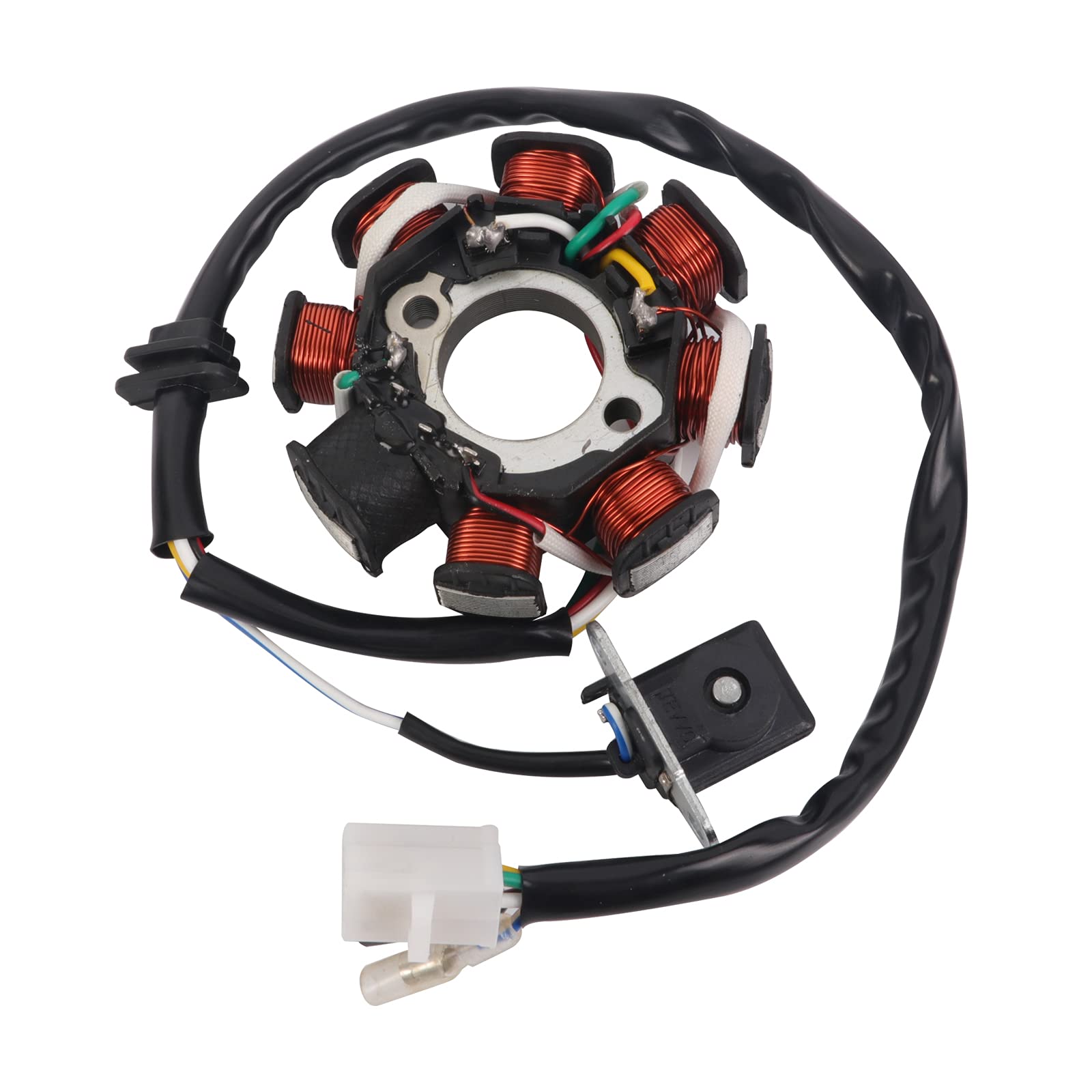 YINNCKE Magneto Ignition Stator 5 wires AC 8 Poles Fits for GY6 49cc 50cc 80cc 100cc 125cc 150cc 139QMB 147QMD 152QMI 157QMJ Sco