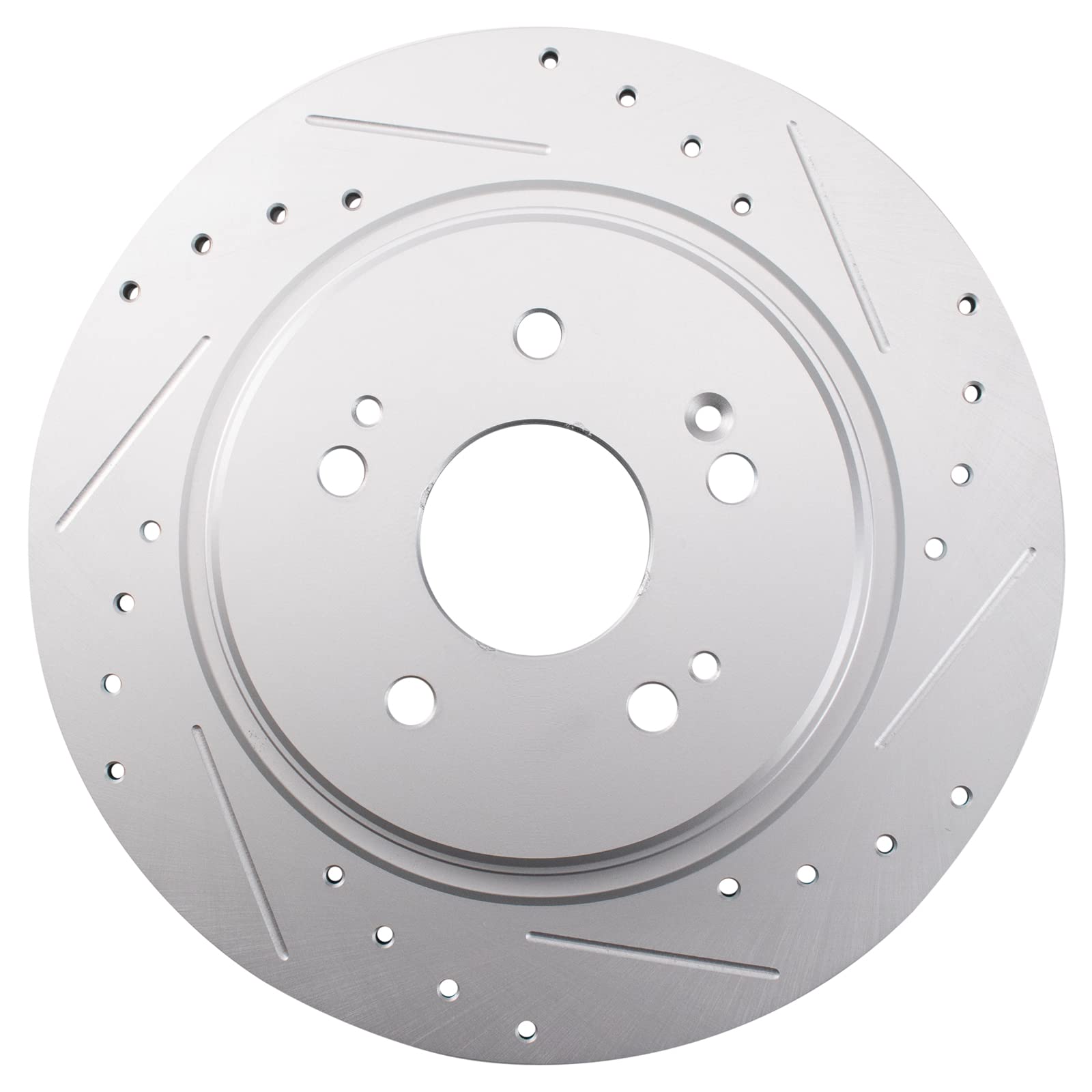 Trq Rear Performance Brake Rotors Set Premium G-Coated Cross Drilled & Slotted Compatible With 2015-2020 Acura Tlx 2017-2022 Hon