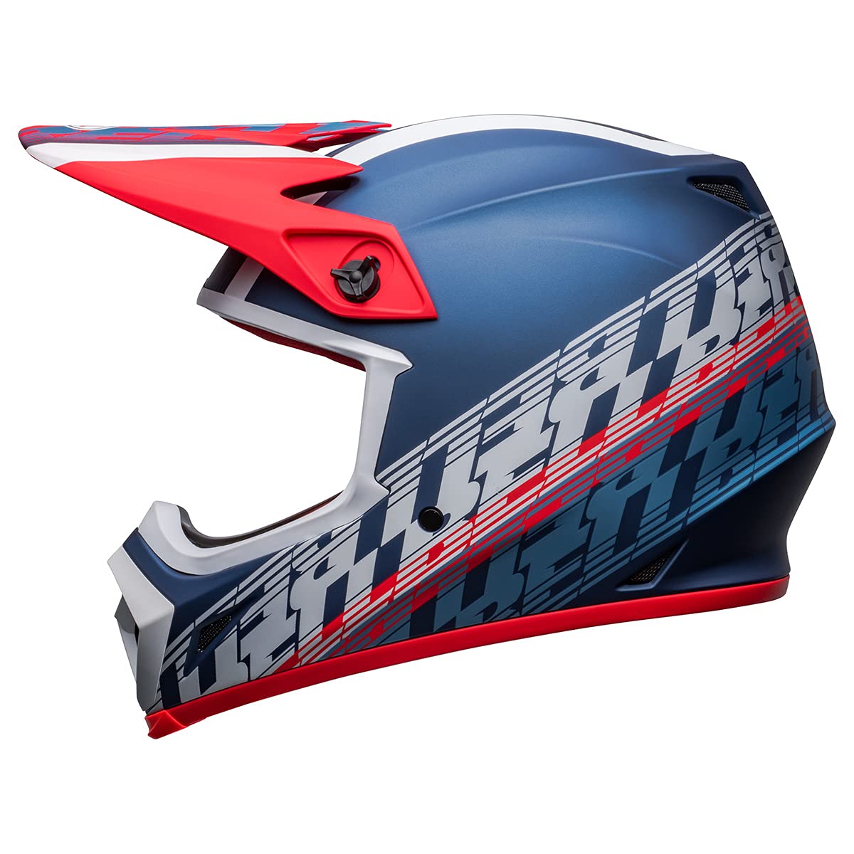 Bell Mx-9 Mips Dirt Helmet (Offset Matte Metallic Blue/White - 2X-Large)