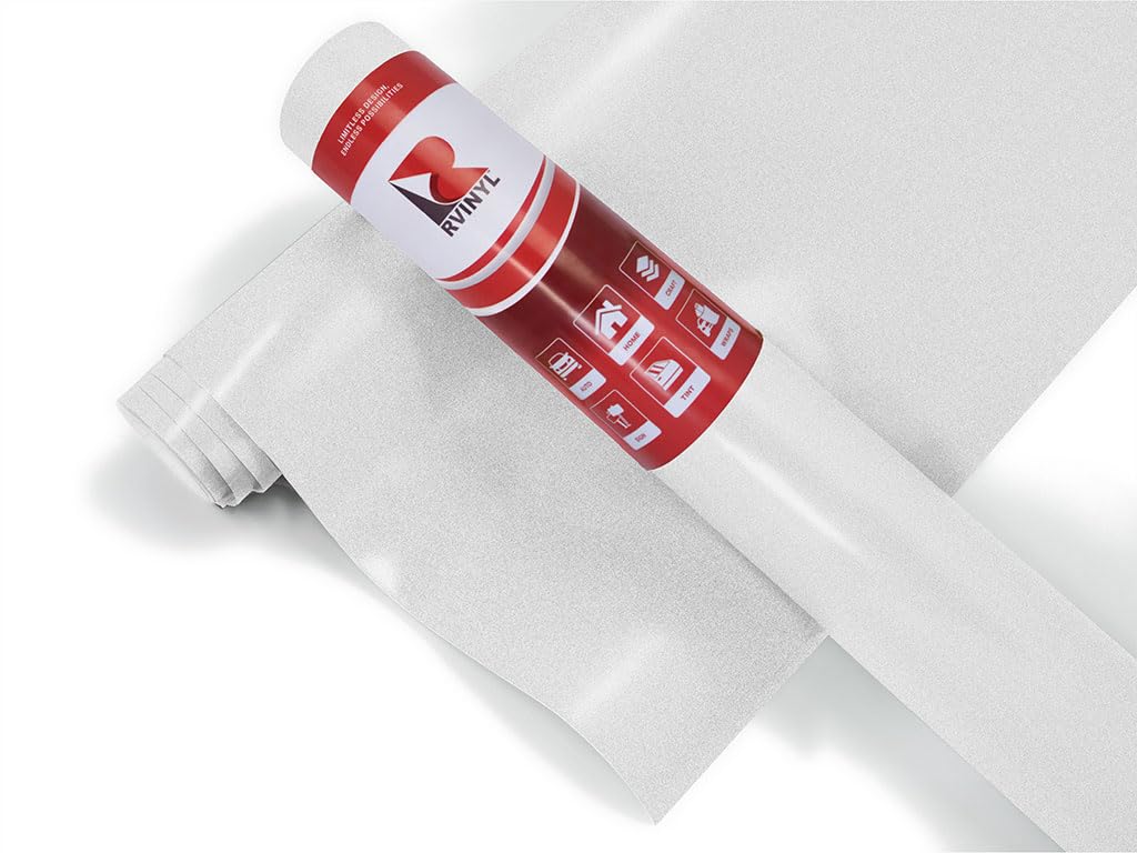 3M 2080 Series S120 Satin White Aluminum - 5Ft X 1Ft - Dual Cast Car Wrap Vinyl Film And Controltac Air Release Adhesives - Bubb