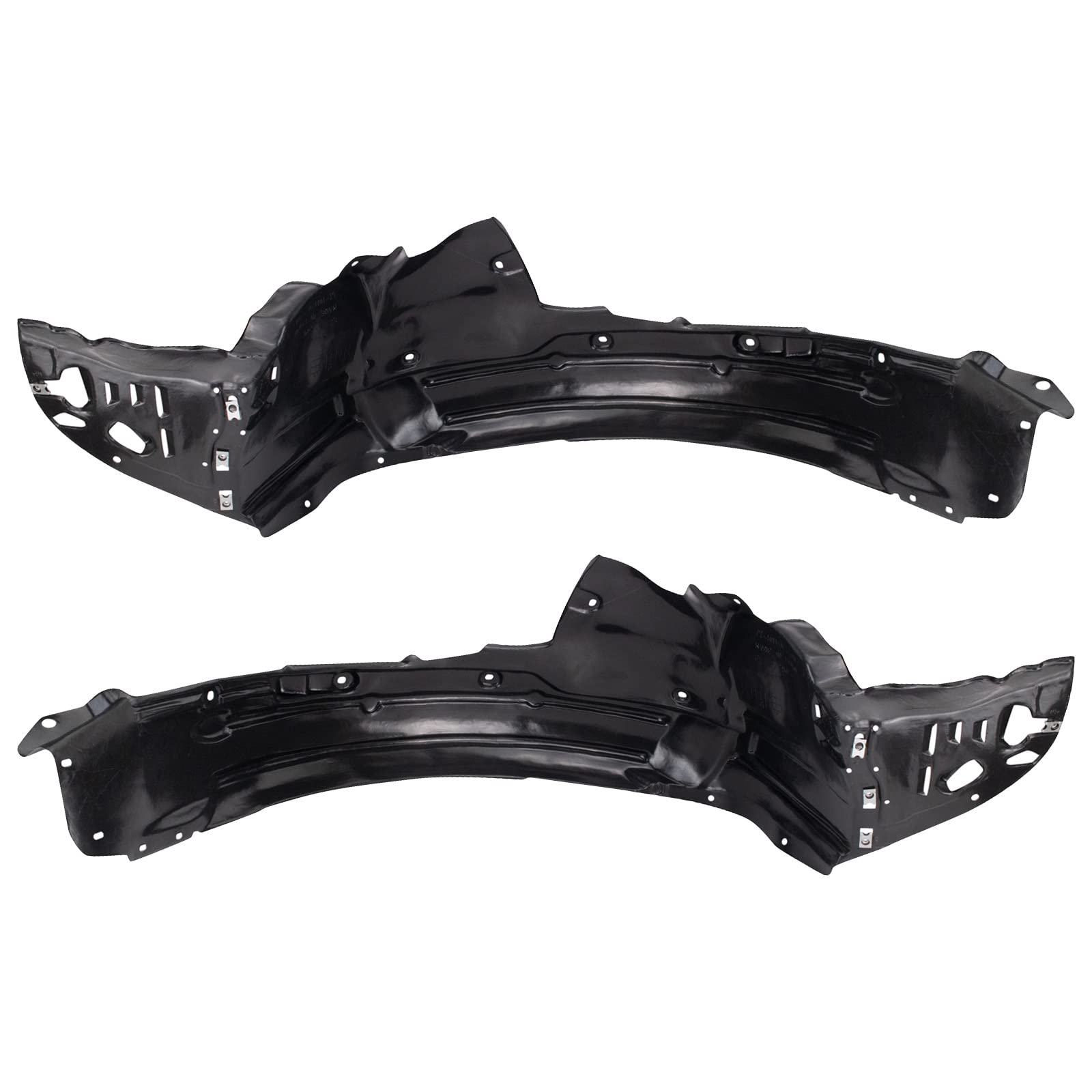 Trq Inner Fender Liner Set Compatible With 2012-2014 Acura Tl Ac1248133 Ac1249133