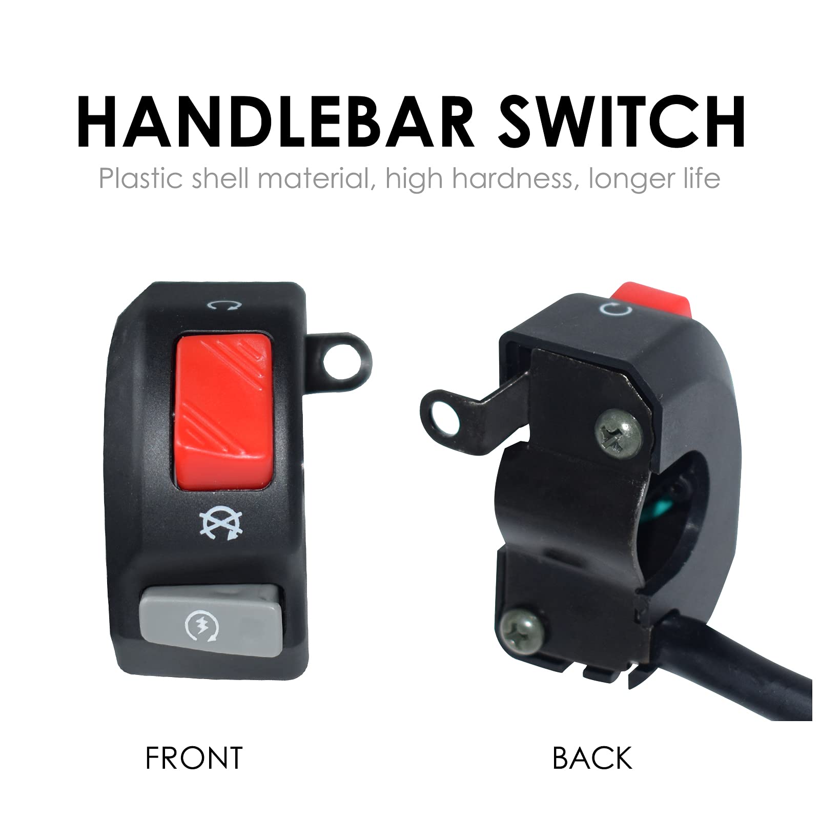 12V Right Motorcycle Switches 7/8' 22Mm Handlebar Mount Headlight Fog Light Horn On Off Start Kill Switch