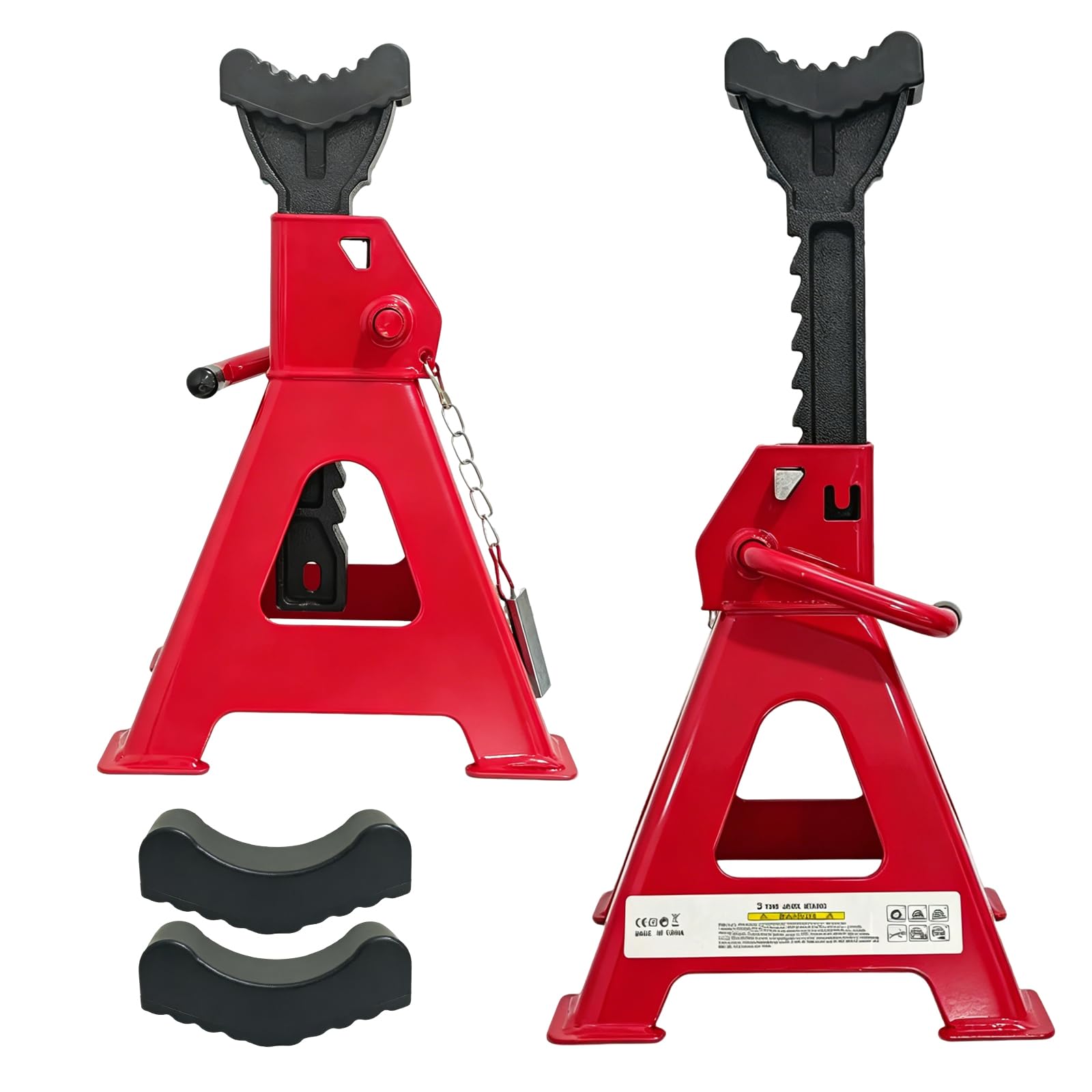 HENBOW Jack Stands,3 Ton(6600 Lbs) Capacity Car Jack Stand with Lock Pin,11.02-16.14 Adjustable Height for Cars Trucks,Garage, S