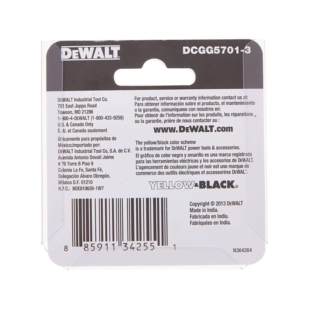 DEWALT Heavy Duty Grease Gun Coupler, NPT 1/8-Inch, Metallic, 3-Pack, Model DCGG5701-3