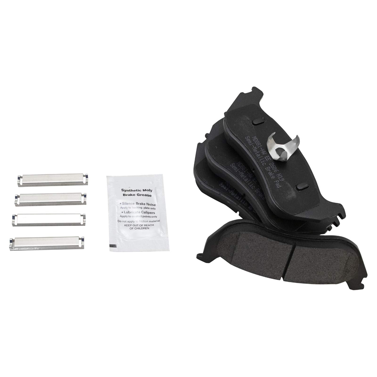 Trq Rear Brake Pad & Rotor Kit Brake Pads Brake Rotor Semi-Metallic Compatible With 2002-2005 Ford Explorer Mercury Mountaineer