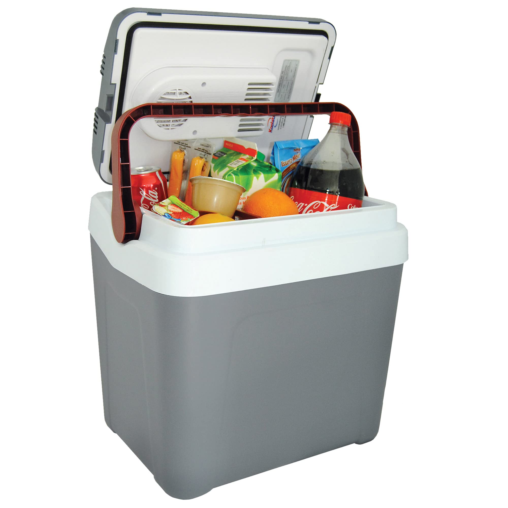 Koolatron 26 qt Portable Cooler - Electric Cooler for Car, Camping, Travel, 12 V Insulated Hard Sided Refrigerator for Vehicle,