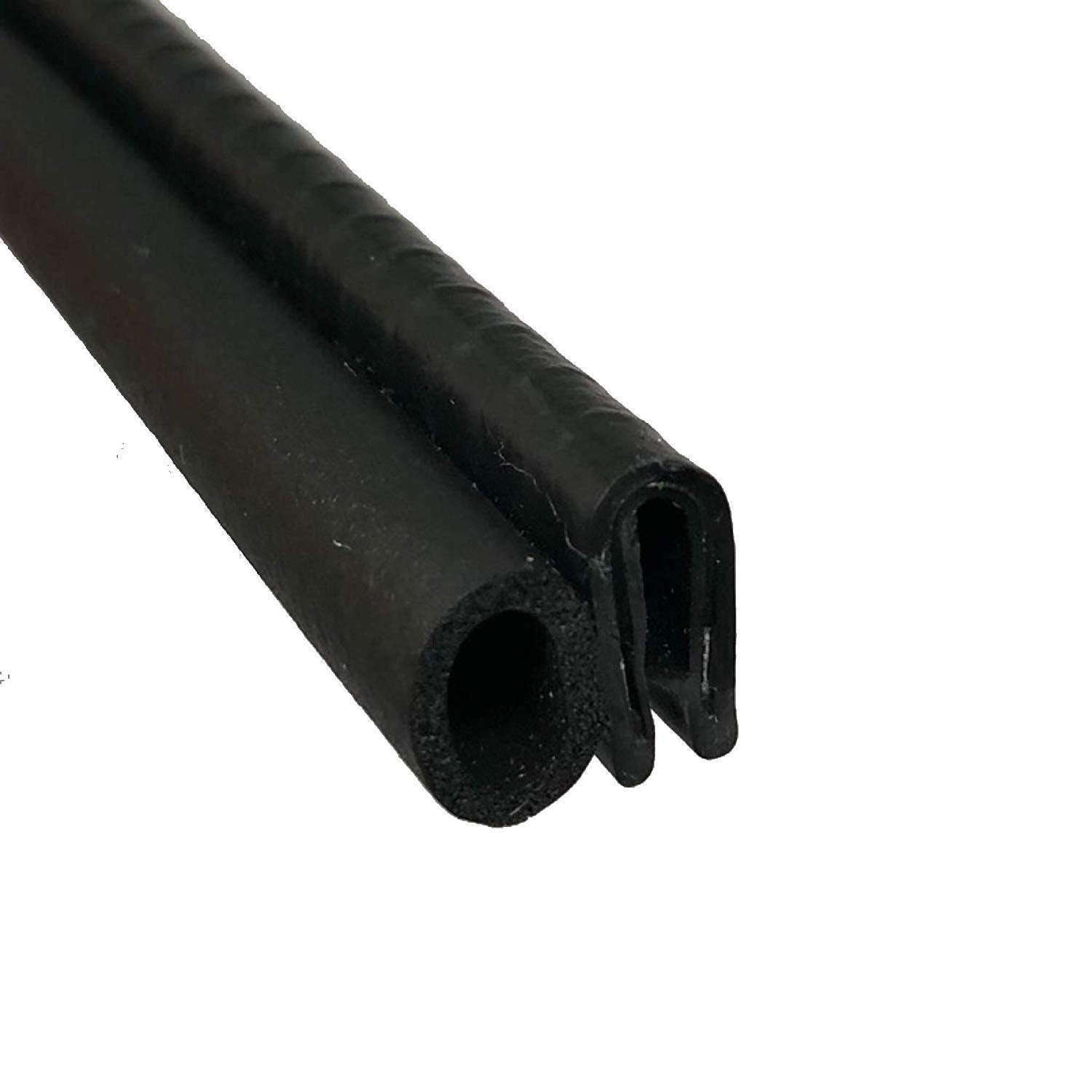Trim Seal With Side Bulb | Pvc Plastic Trim With Epdm Rubber Bulb Seal - Fits 1/16    Edge, 3/8    Bulb Seal Diameter (33 Feet)