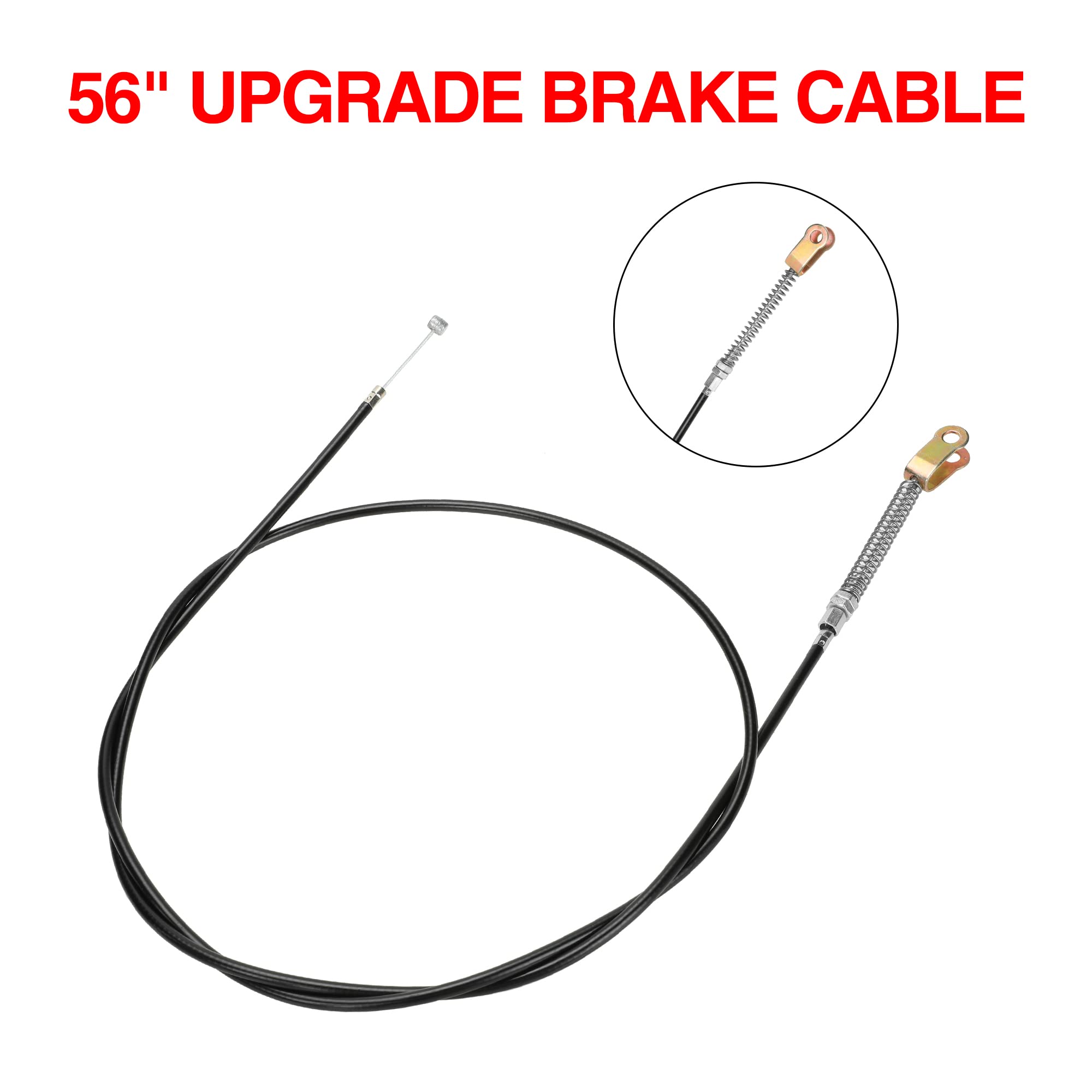 GREHUA Go Kart Brake Caliper & Bracket with 56" Cable, Pads for Predator 212cc/196cc, Silver