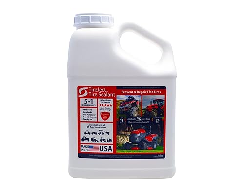 TireJect Off-Road Tire Sealant Refill - Gallon (128oz) Liquid, Model ORTSR1, White, Treats 12 ATV Tires, 75% Less Seal