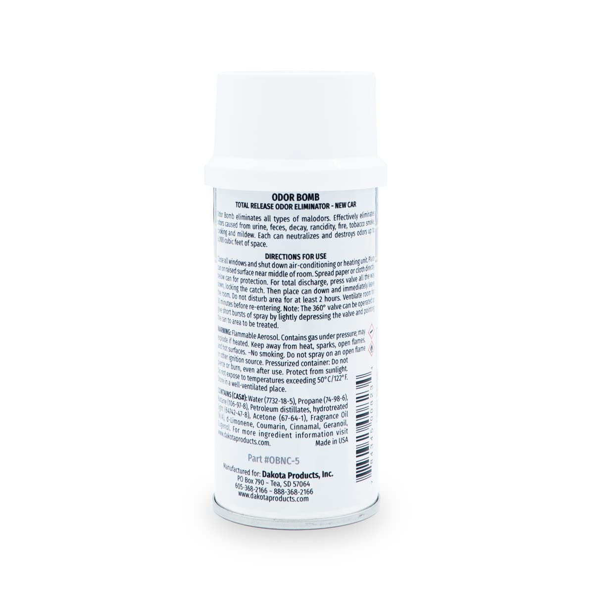 Dakota Odor Bomb New Car Scent - 3 Pack, White, Model DAK-48-NC-3, Freshening Air Fresheners for Vehicles