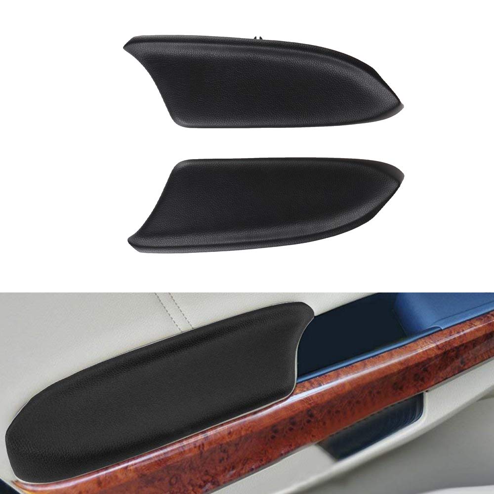 Lujuntec Front Door Panels Armrest Fits 2008-2012 For Honda For Accord Door Armrest Black(2Pcs)