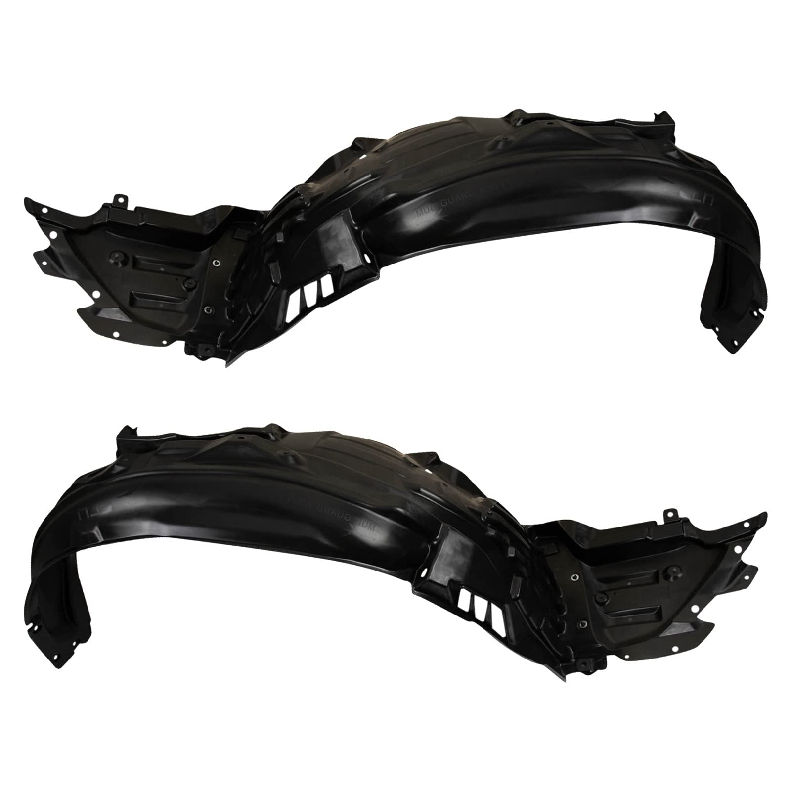 Trq Inner Fender Liner Set Compatible With 2019-2021 Subaru Forester Su1248132 Su1249132