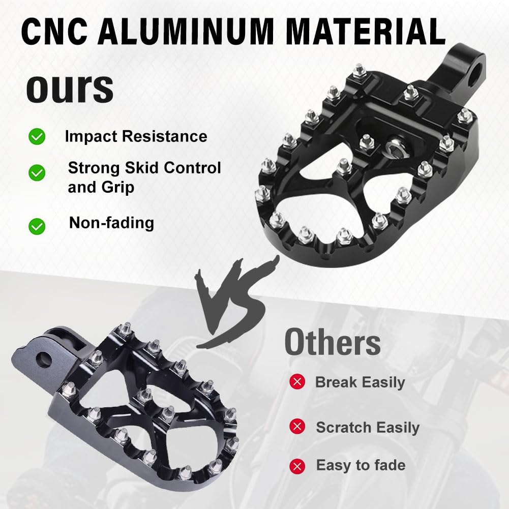 Newsmarts Black Rear Passenger Foot Pegs Footrest W/Bracket Assembly For Harley Softail Street Bob 2018-2020