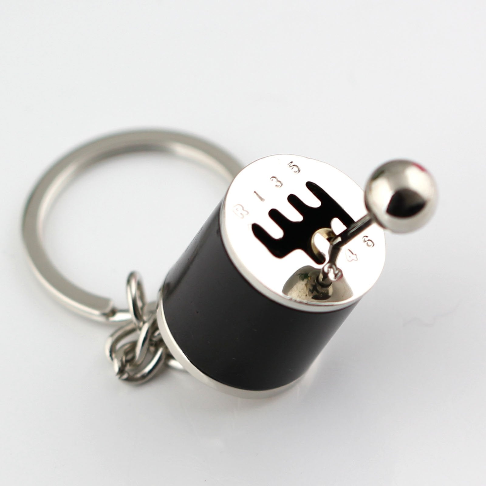 maycom Creative Auto Part Model Gear Box Keychain Six-speed Manual Transmission Shift Lever Keyring Key Chain Ring Keyrings Keyf