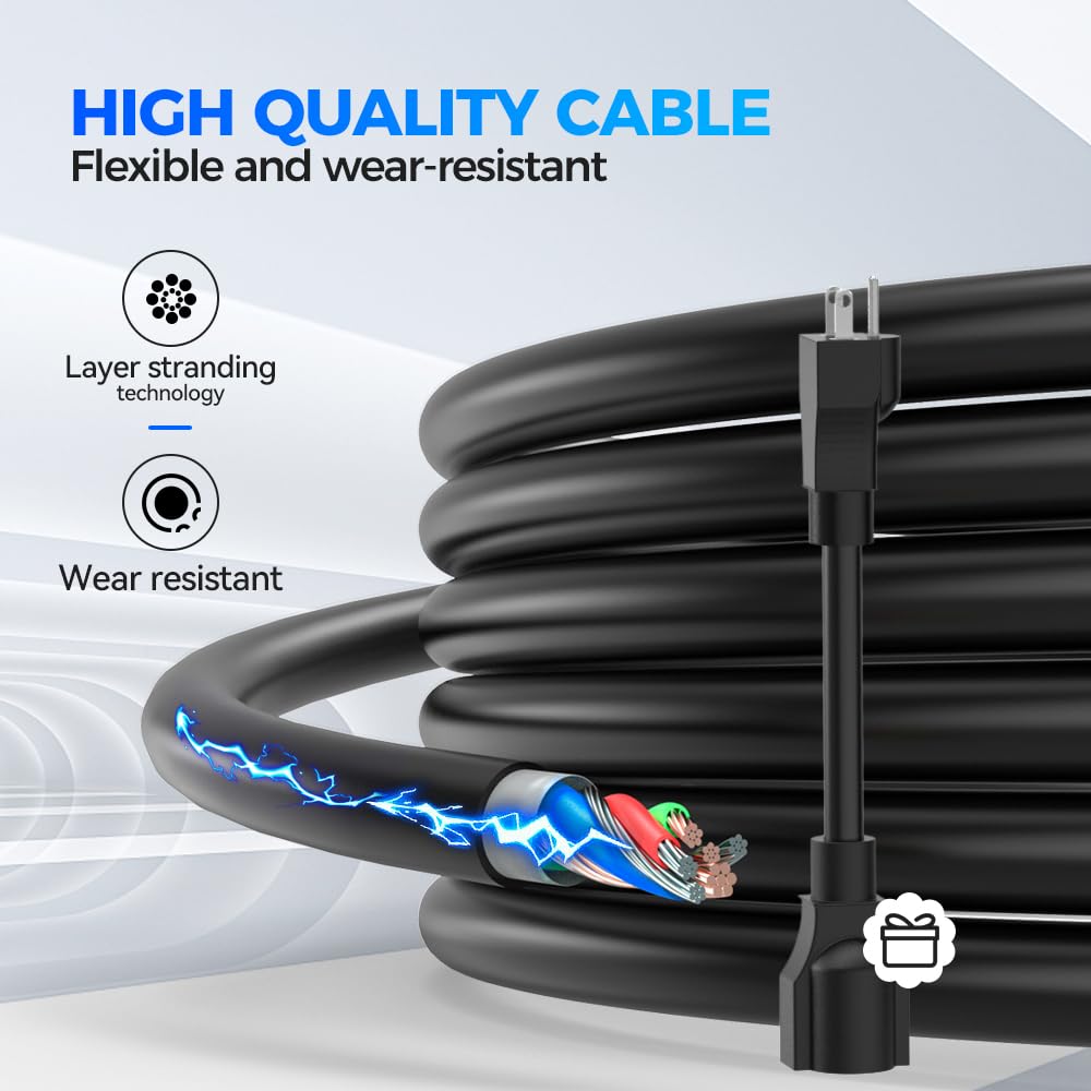 Evdance Ev Charger Level 1/2 6-16A Adjustable, Ev Chargers For Home With 25 Ft J1772 Ev Charging Cable, Electric Vehicle Chargin