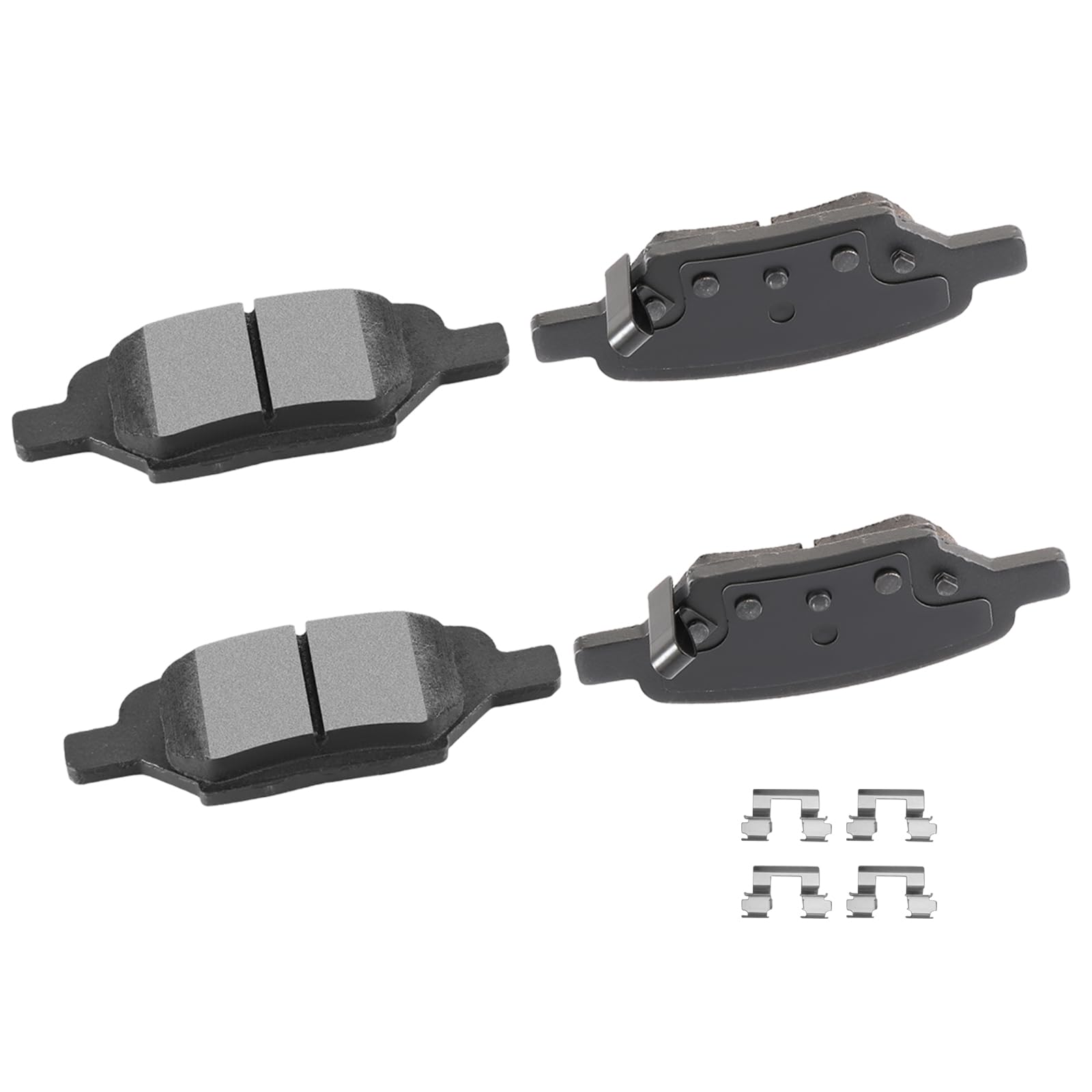 Cciyu D1033 Ceramic Rear Brake Pad Set For Chevy Cobalt,Hhr,For Malibu,07-10 For Pontiac G5,05-10 For Pontiac G6,06 For Pontiac