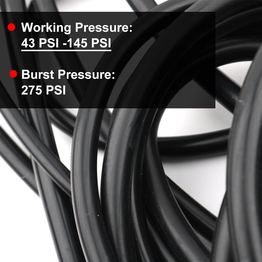 Byredio 8mm 5/16'' Silicone Vacuum Hose Flexible Tubing Line 275 PSI Max Pressure 10FT for Automotive vacuum lines,Turbochargers