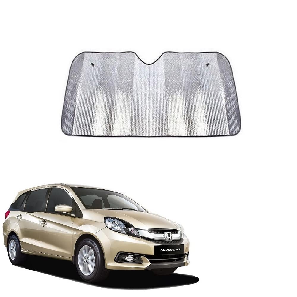Car Windshield Silver Parking Foldable Sunshade for Heat Protection Useful on Front and Rear Windshield Glass Suitable for Mobil