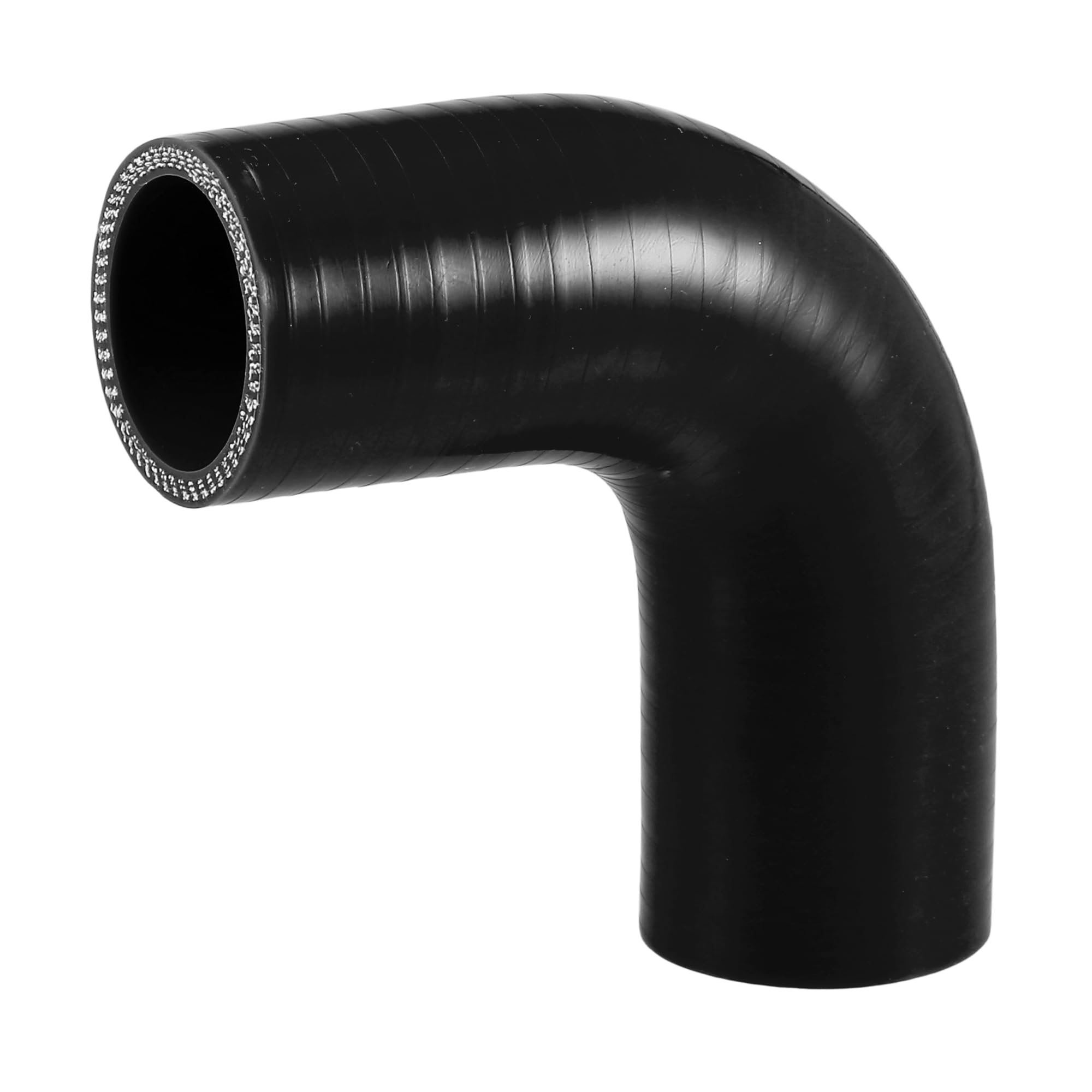 X AUTOHAUX 1 Pcs 40mm 1.57 ID 90mm 3.54 Length 90 Degrees Black Car Silicone Hose Coolant Hose Universal