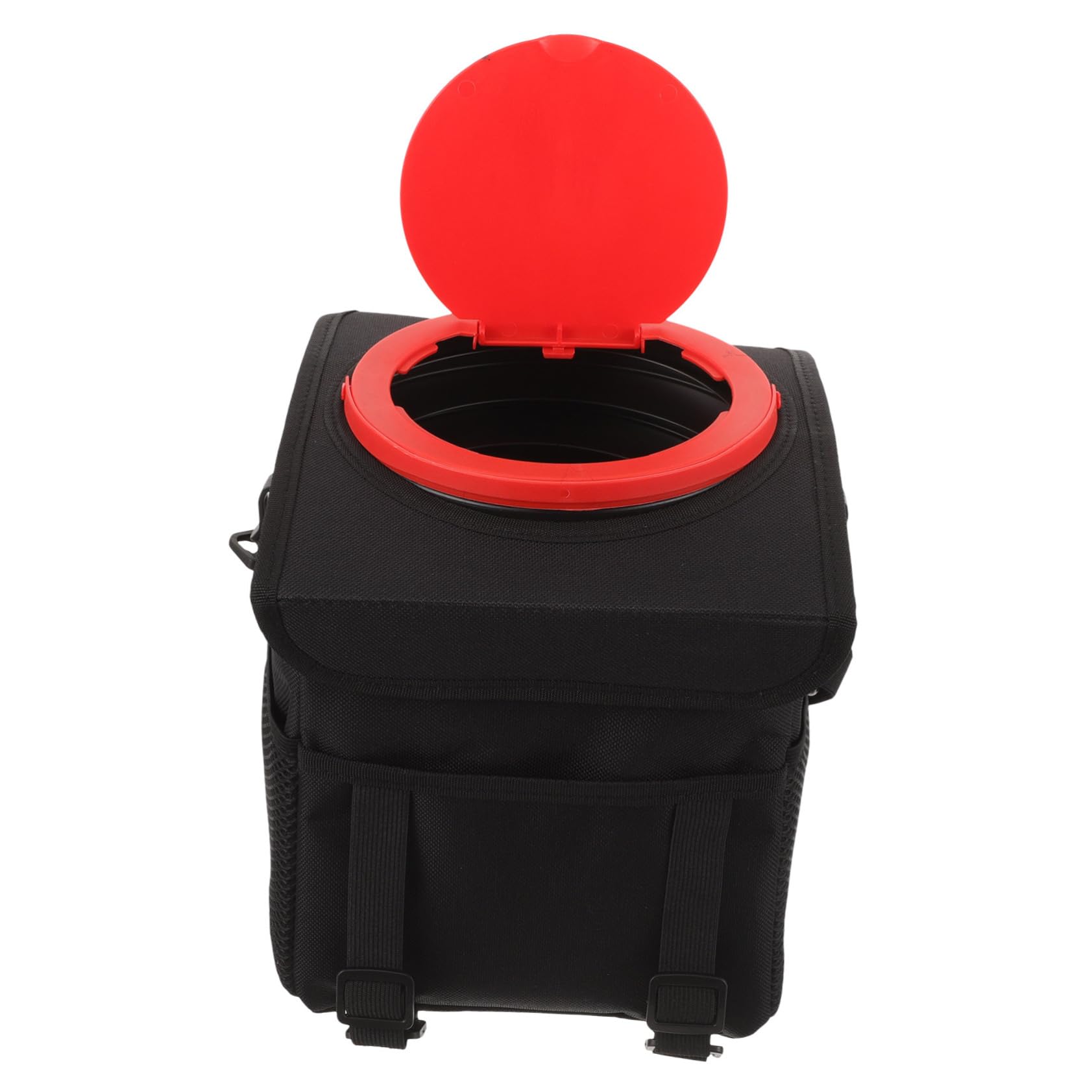 Mobestech Car Trash Can Lid Compact Foldable Automotive Garbage Bin Trash Container for Vehicle Stylish Organizer for Front and 