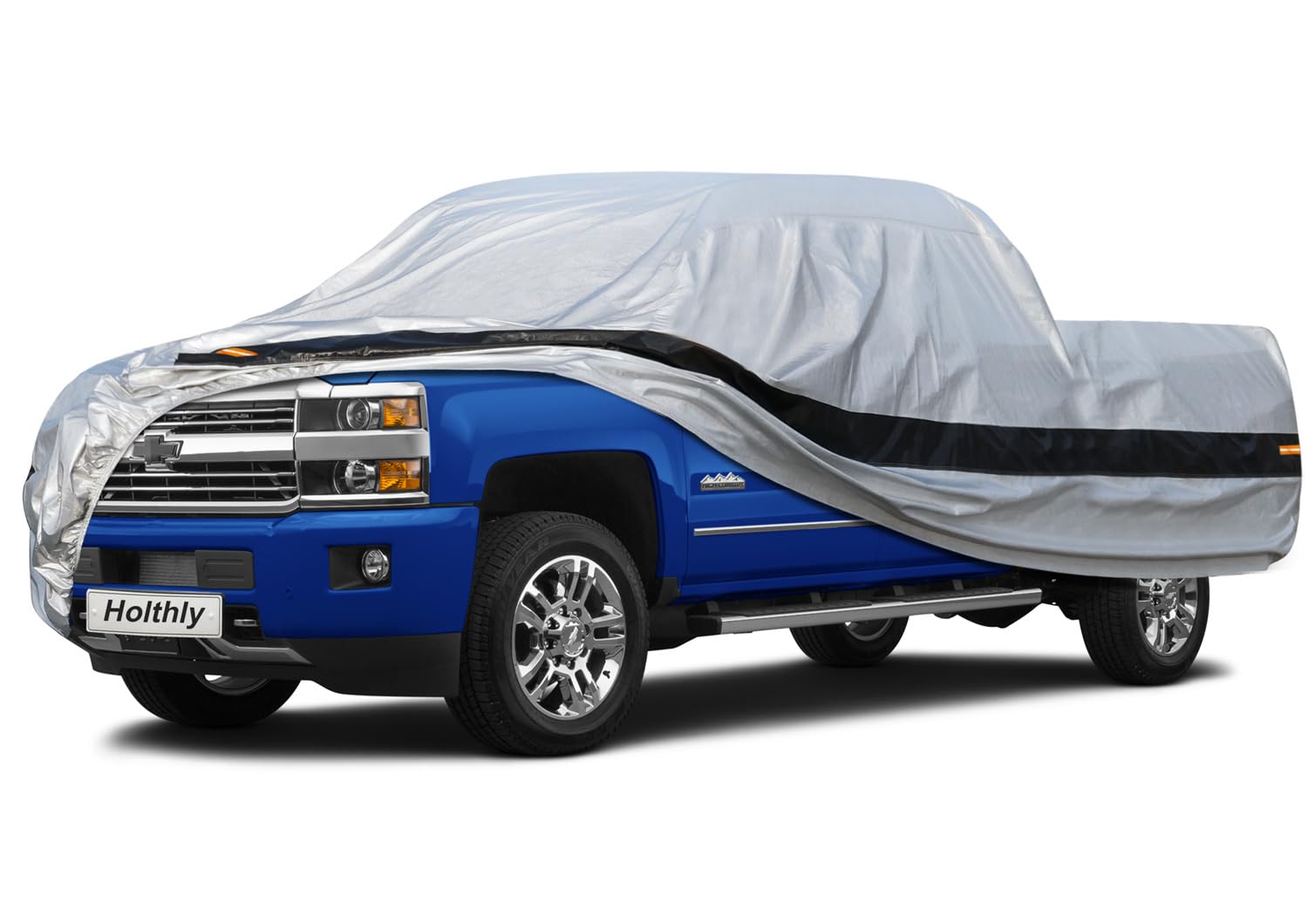 Holthly 10Layer Truck Cover Waterproof All Weather. Pickup Truck Cover Rain Snow Uv Dust Protection. Length: 242-250 Inches, Uni