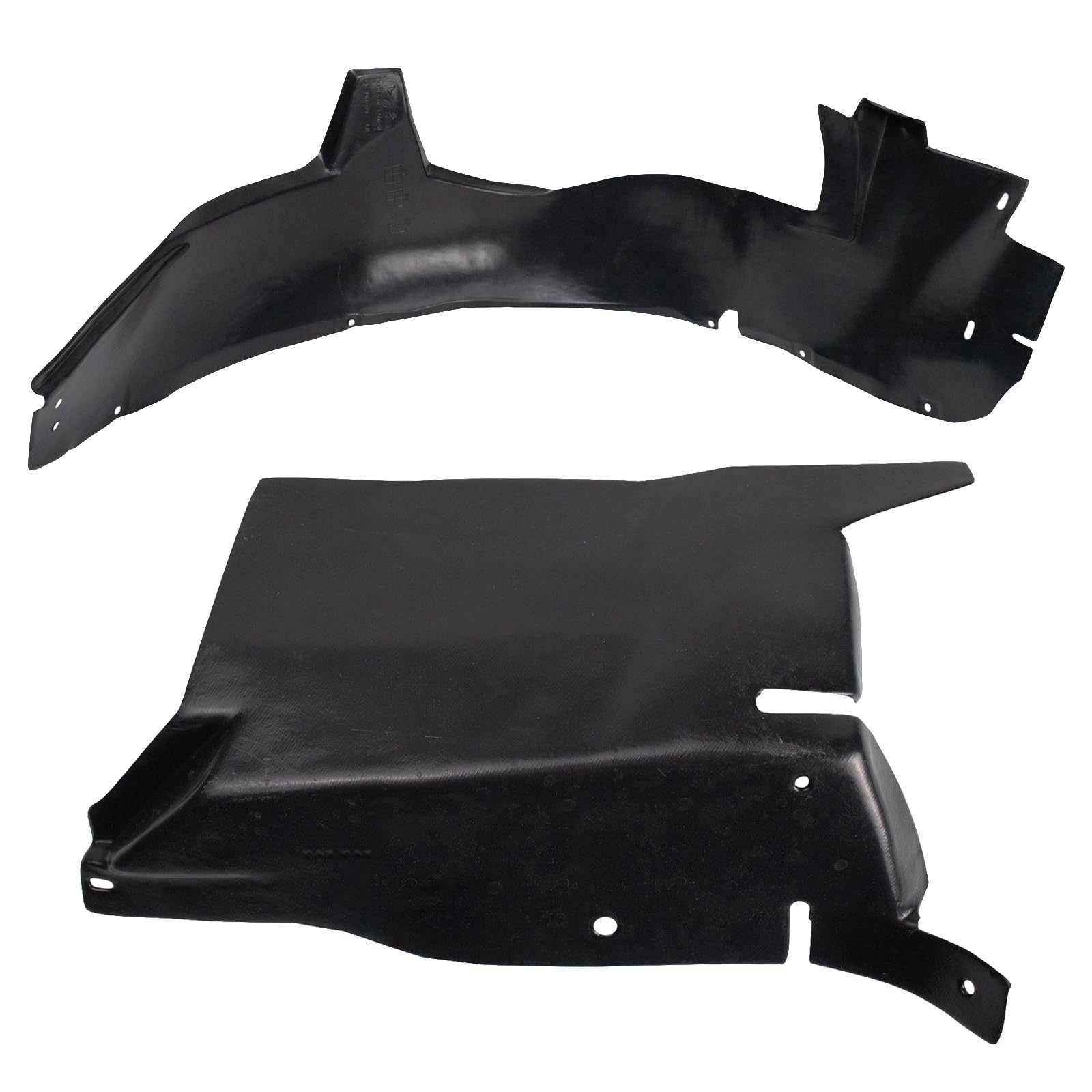 Trq Front Inner Fender Liner Set Compatible With 2005-2008 Buick Lacrosse Gm1250109 Gm1251134