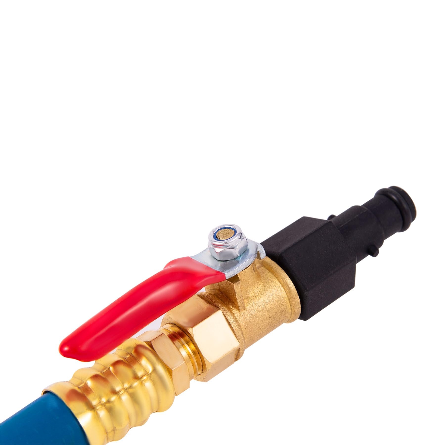 Breezliy Jet Boat Flush Fitting Kit - Blue, Brass Material, Compatible with Yamaha PWC WaveRunner, FXHO, VX Deluxe, GP1800