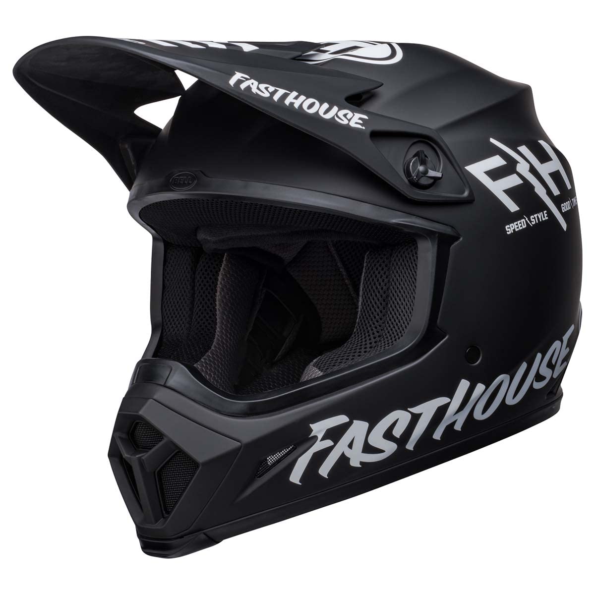 Bell Mx-9 Mips Dirt Helmet (Fh Prospect Matte Black/White - Small)