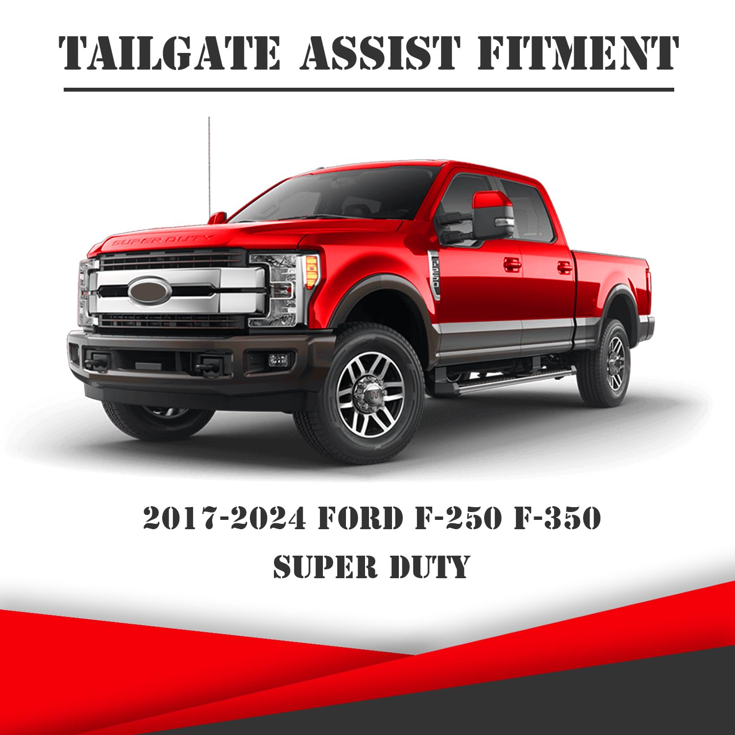 Truck Tailgate Assist Accessories Compatible With Ford F-250 F-350 Super Duty, Pack Of 1 (2017-2022, Classic)