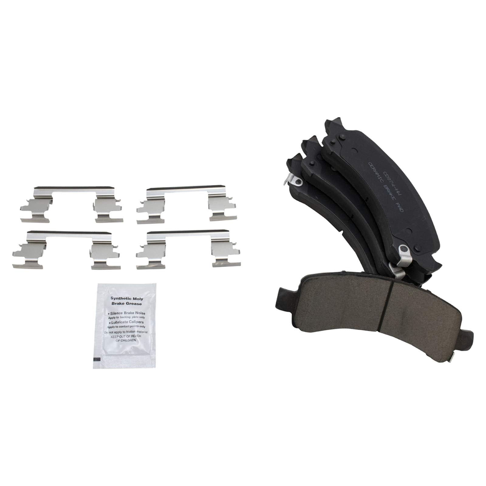 Trq Rear Brake Pad & Rotor Kit Compatible With 2002-2006 Cadillac 2002-2008 Chevrolet Gmc