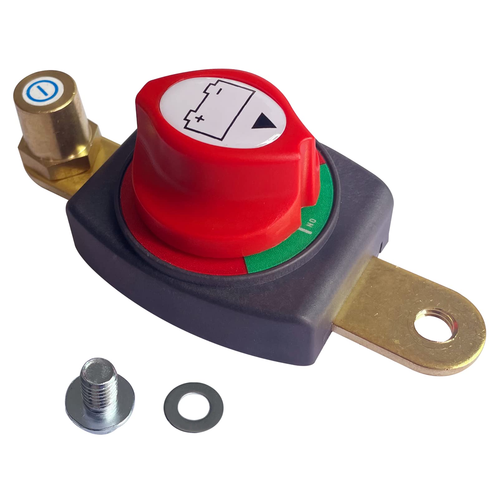 Ampper Side Post Battery Disconnect Switch, 12-48 V Battery Power Cut Master Switch Disconnect Isolator With Adapter For Car, Ve