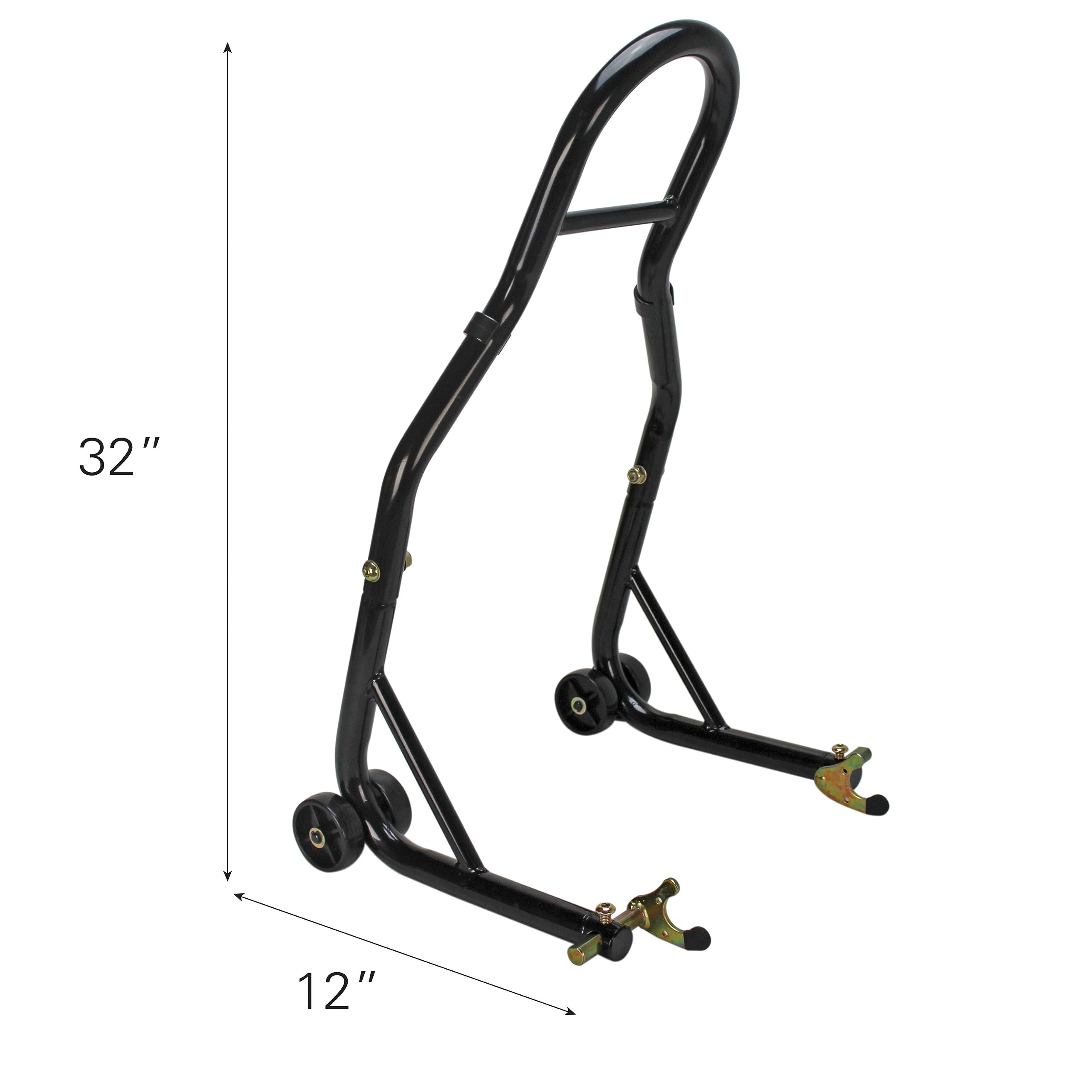 Extreme Max 5600.3261 Sport Bike Motorcycle Front & Rear Spool-Style Lift Stand - Fits Most Yamaha, Honda, Kawasaki, Suzuki, Duc