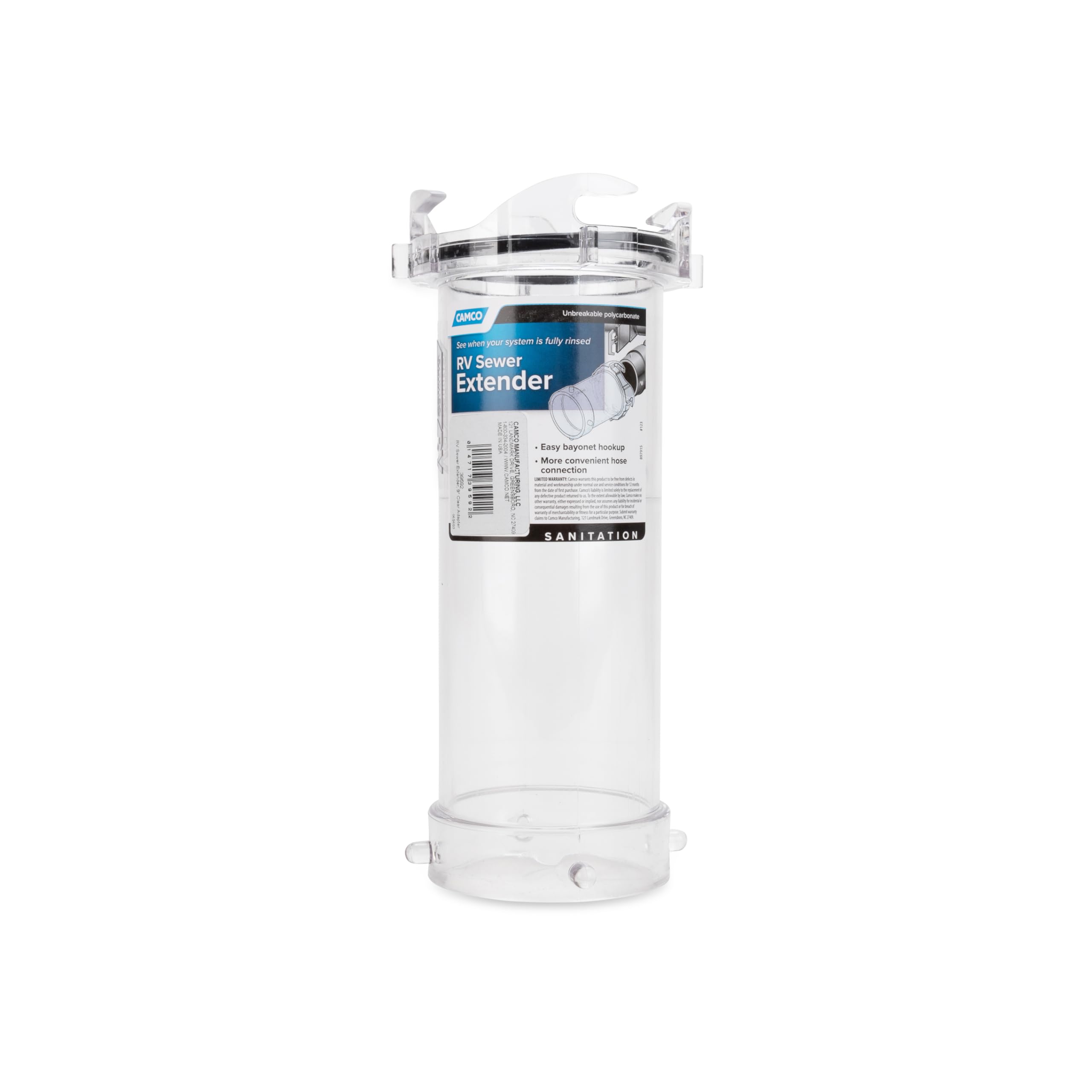 Camco 39592 9 Clear Sewer Hose Adapter