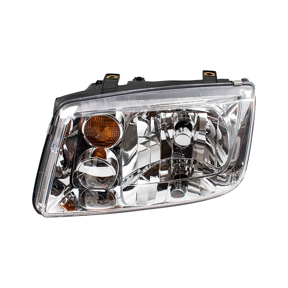 Brock Replacement Driver And Passenger Side Halogen Combination Headlight Assemblies Compatible With 2002-2005 A4 Generation 4 F