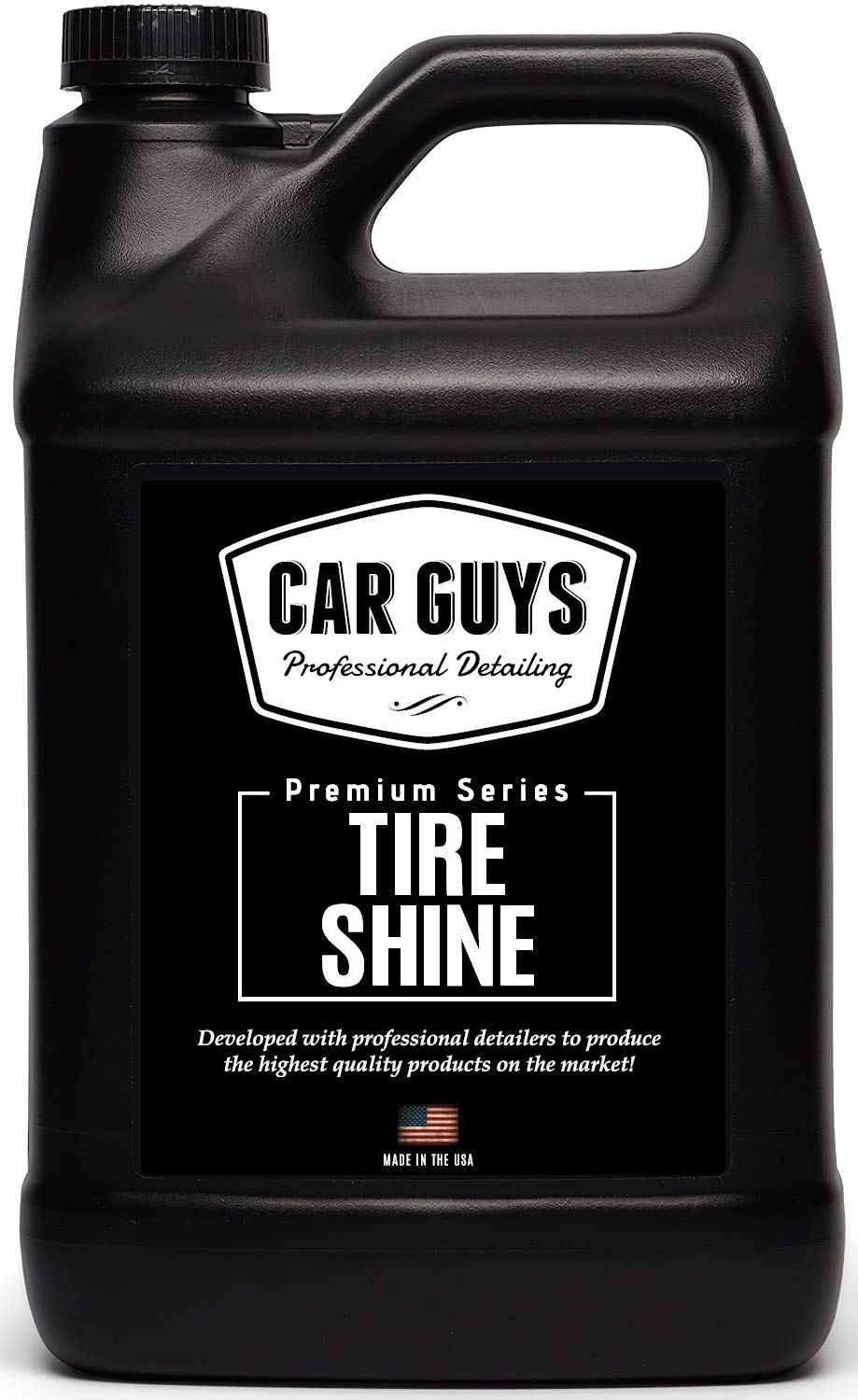 CAR GUYS Tire Shine 1 Gallon Refill - Durable Tire Dressing with UV Protection, Long Lasting Shine, Model TSS-128OZ