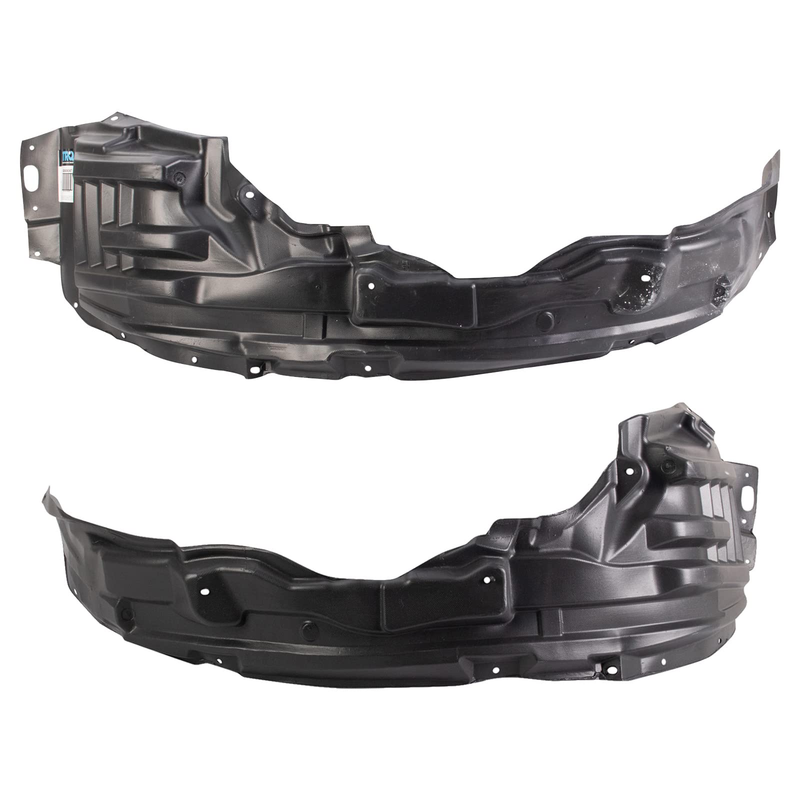 Trq Front Inner Fender Liner Set Compatible With 2011-2017 Mitsubishi Outlander Sport Mi1248126 Mi1249126 Mi1249127