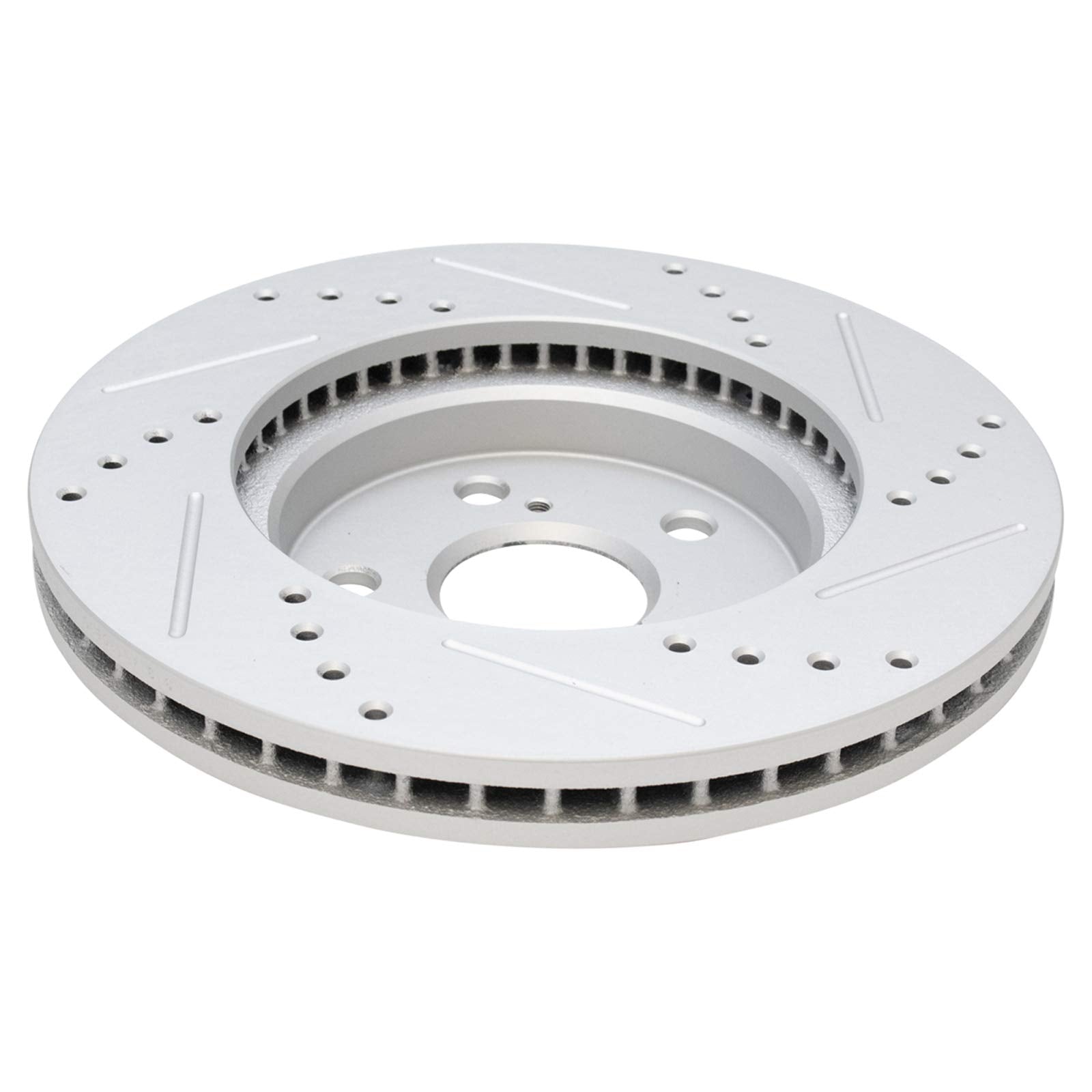 Trq Front Performance Brake Rotor Drilled Slotted Pair Set For 2005-2007 Avalon / 2002-2006 Camry / 2003 Es300 / 2004-2006 Es330