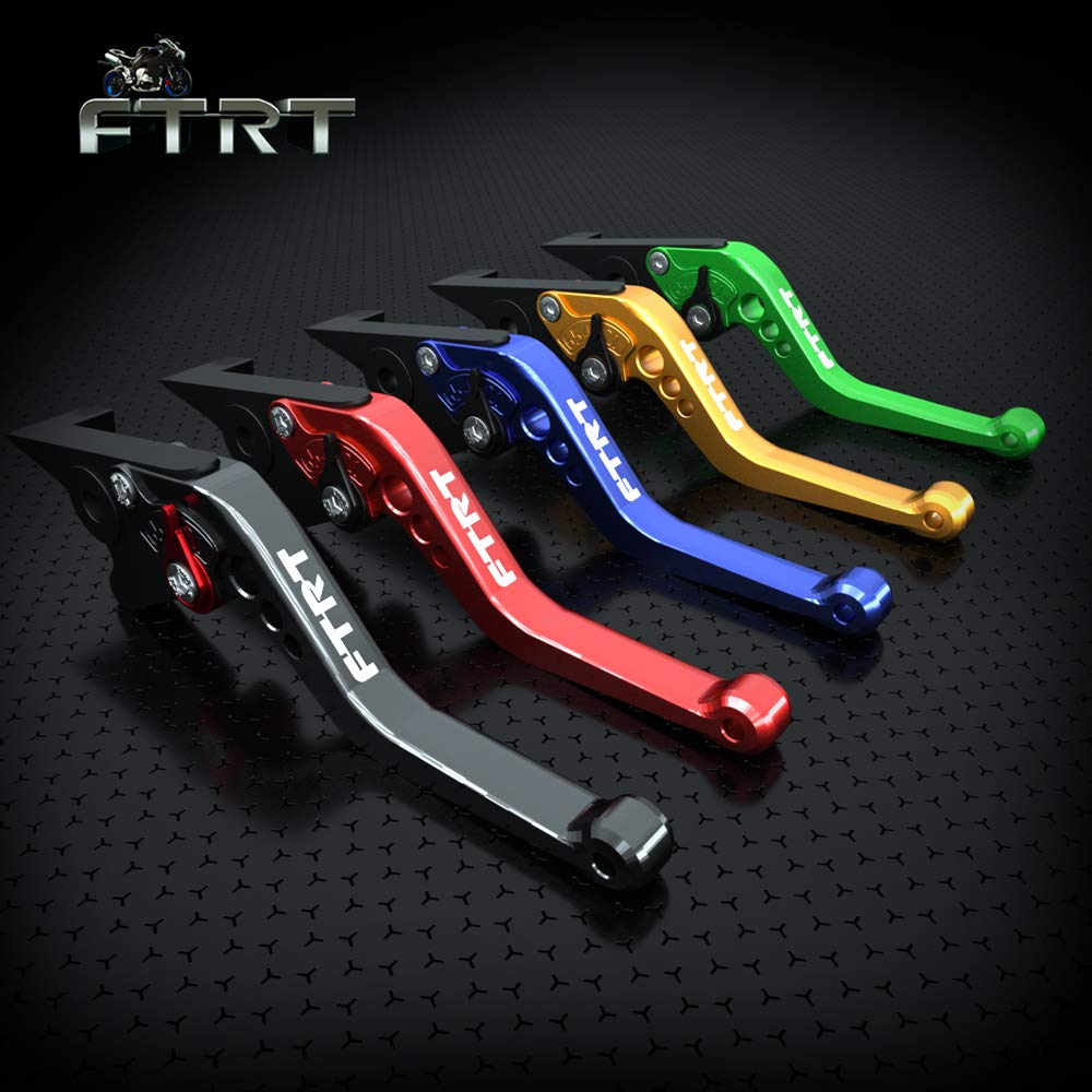 Ftrt Adjustable Short Brake Clutch Levers Compatible With Ninja 650R Er-6F Er-6N 2009-2016/ Ninja 400R 2011/ Versys 650 2009-201